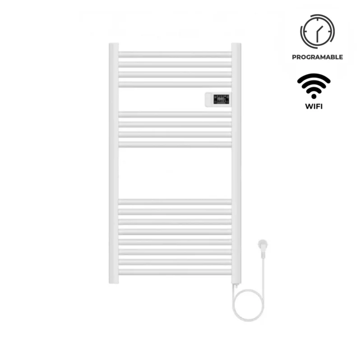 Calefactor Secador de Toallas WIFI Programable 500W Mural 88x54 cm Viglio Blanco