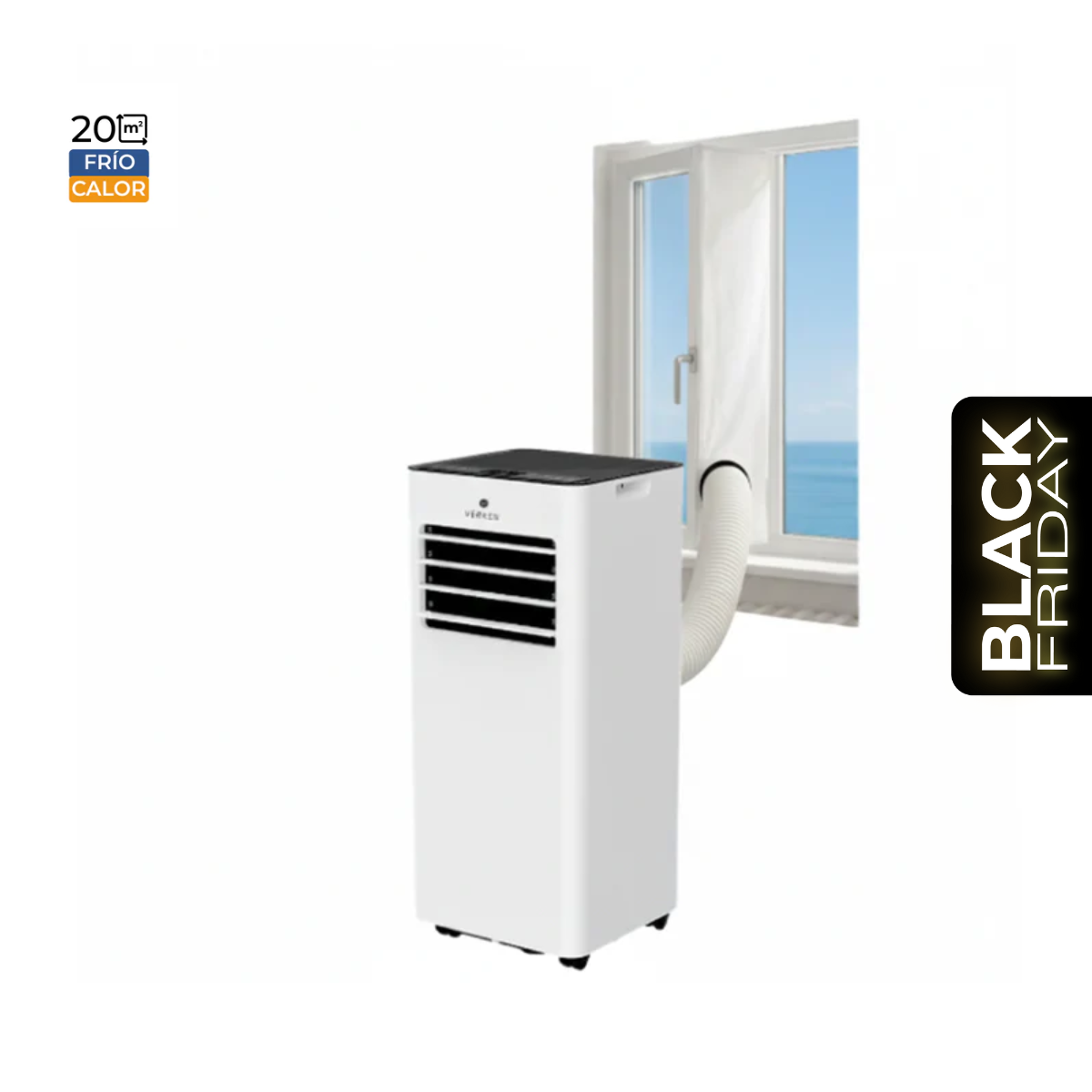 Pack AC Zermatt 9K + Kit Ventana Abatible