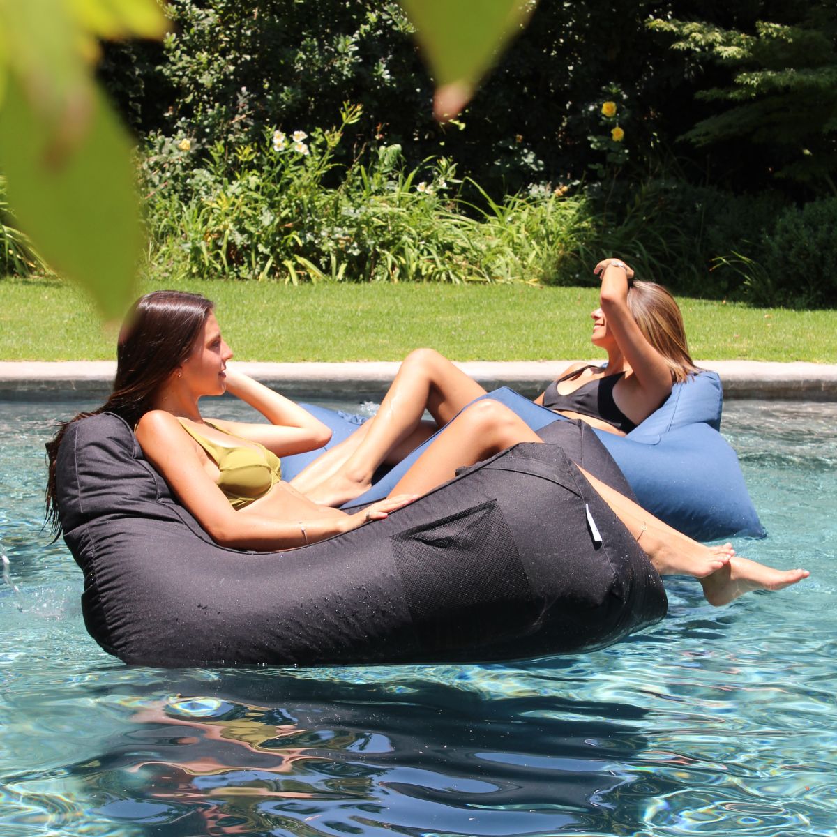 Funda Lounge Gigante Barú Marengo/Negro Exterior (SIN RELLENO)