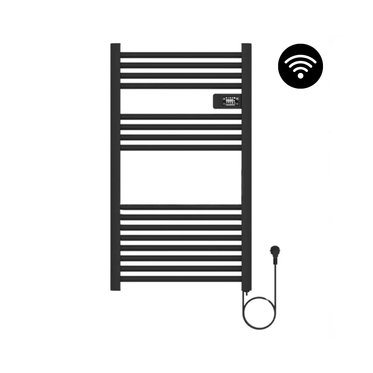 Calefactor Secador de Toallas WIFI Programable 500W Mural 88x54 cm Viglio Negro