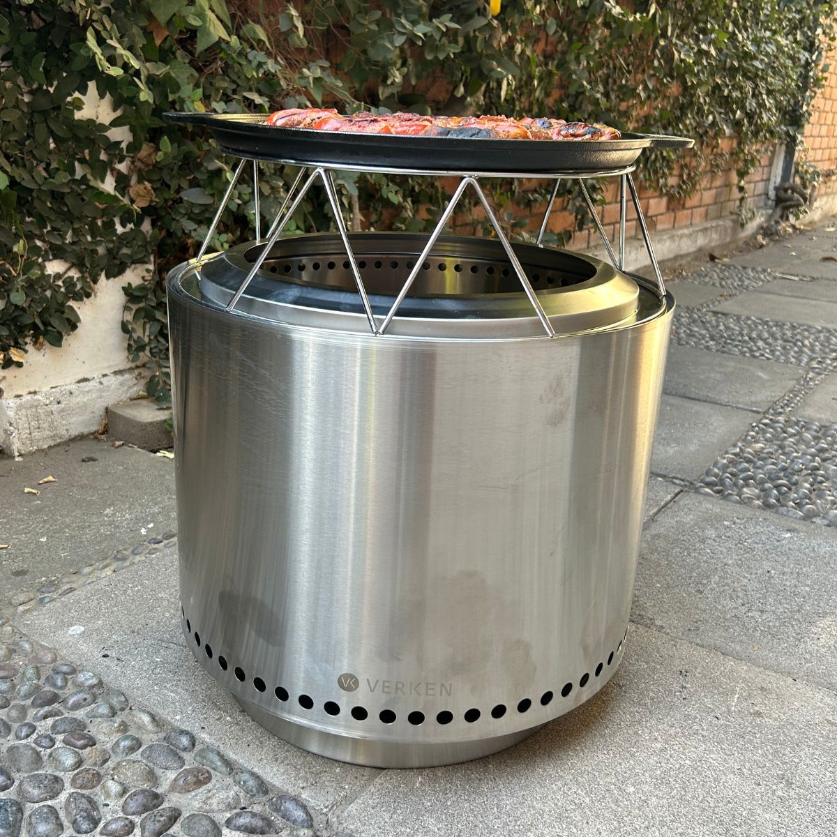 Plancha Fierro Fundido Universal Brasero Sin Humo L