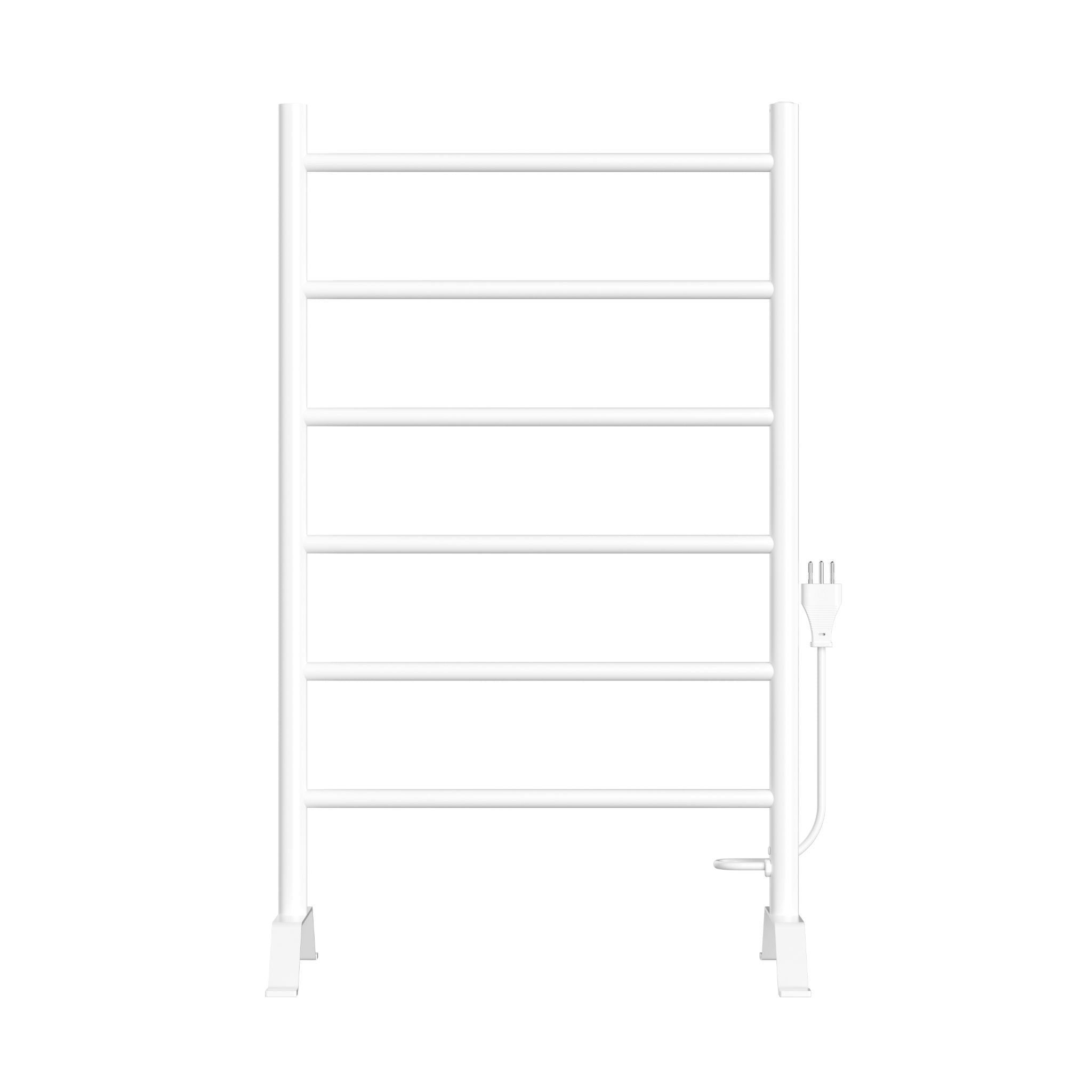Calefactor Secador de Toallas Eléctrico para Baño 80W Pedestal 70x45 cm Vico Blanco