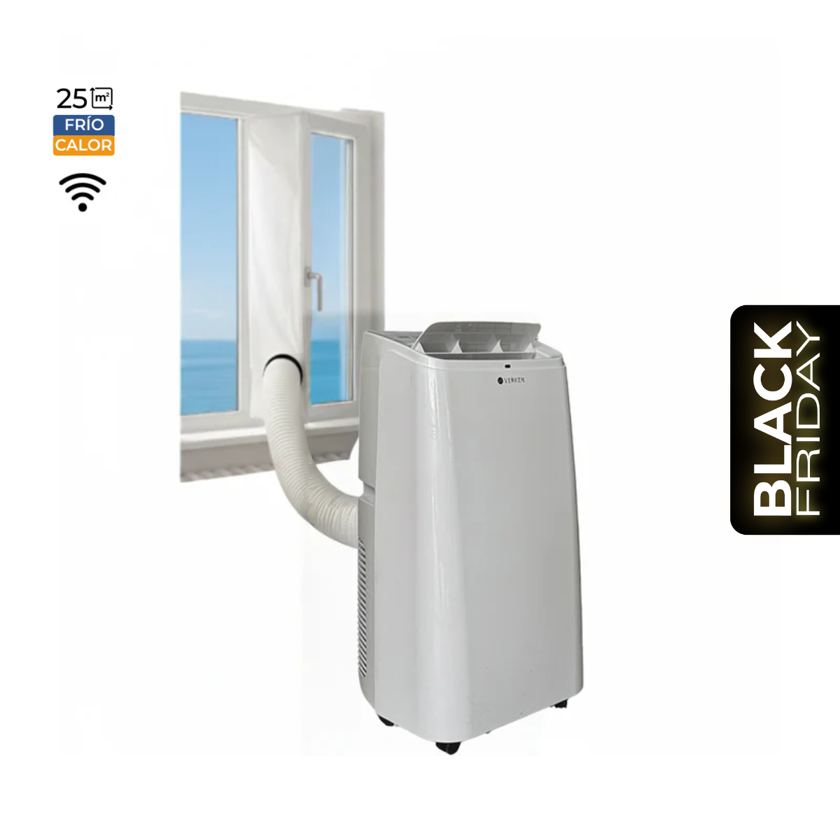 Pack AC Chamonix 12K + Kit Ventana Abatible