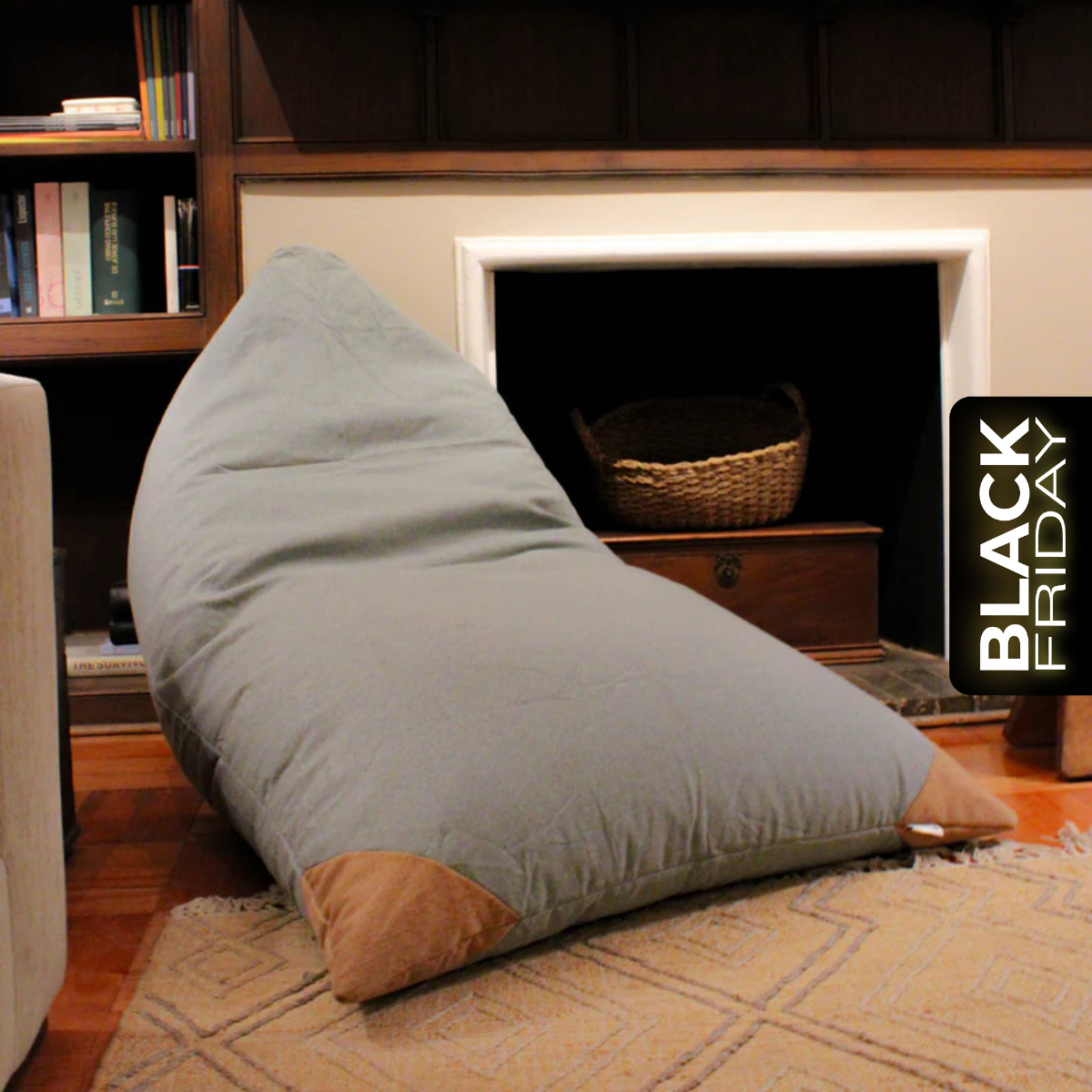 Cojin Gigante Interior Triangular Acapulco (Relleno Incluido)