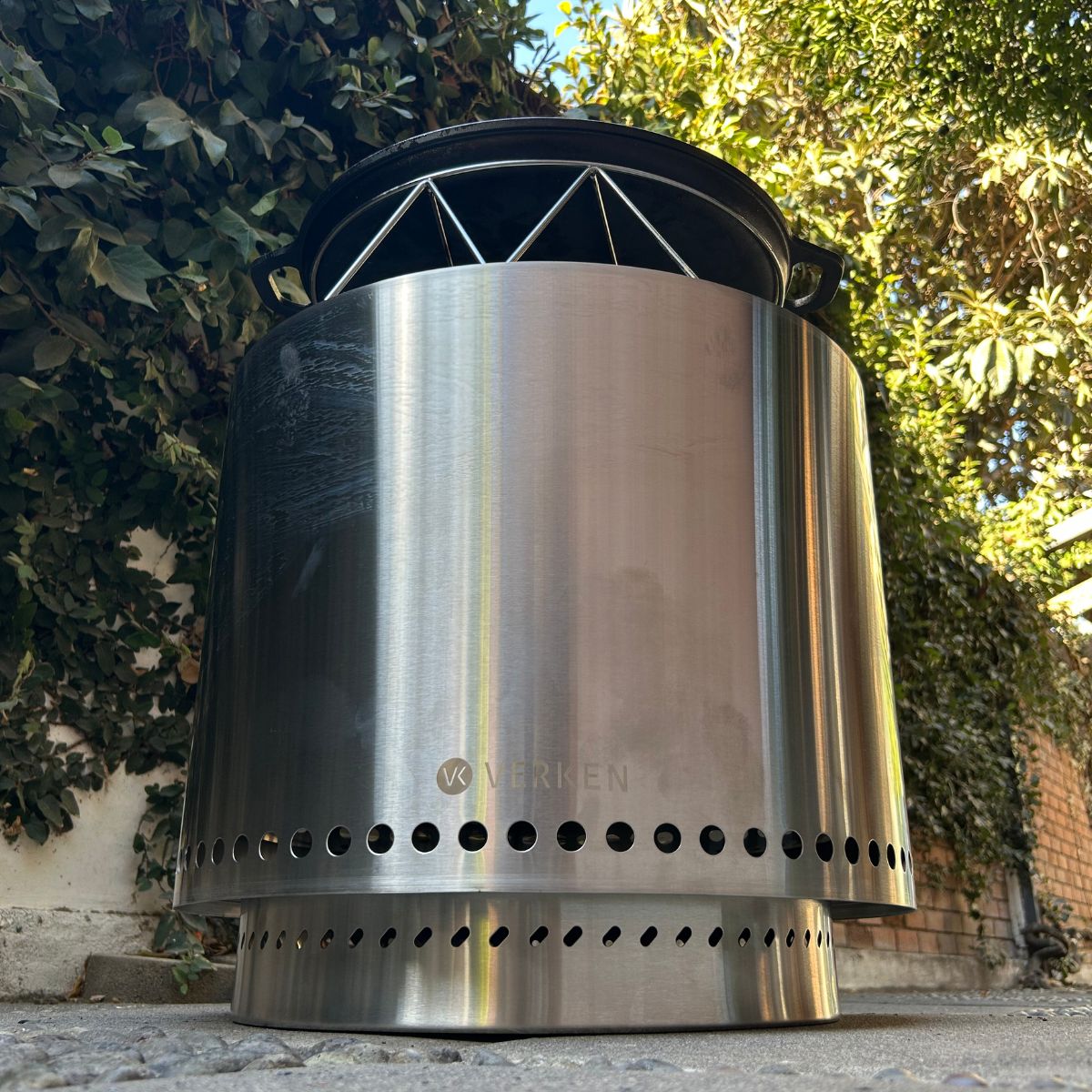 Plancha Fierro Fundido Universal Brasero Sin Humo L