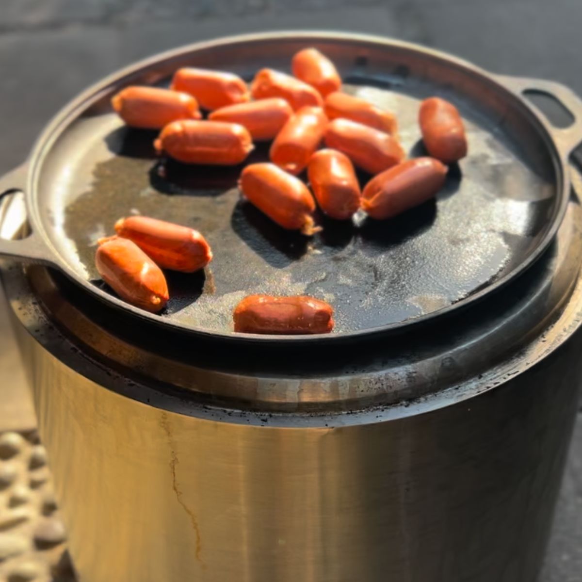 Plancha Fierro Fundido Universal Brasero Sin Humo L