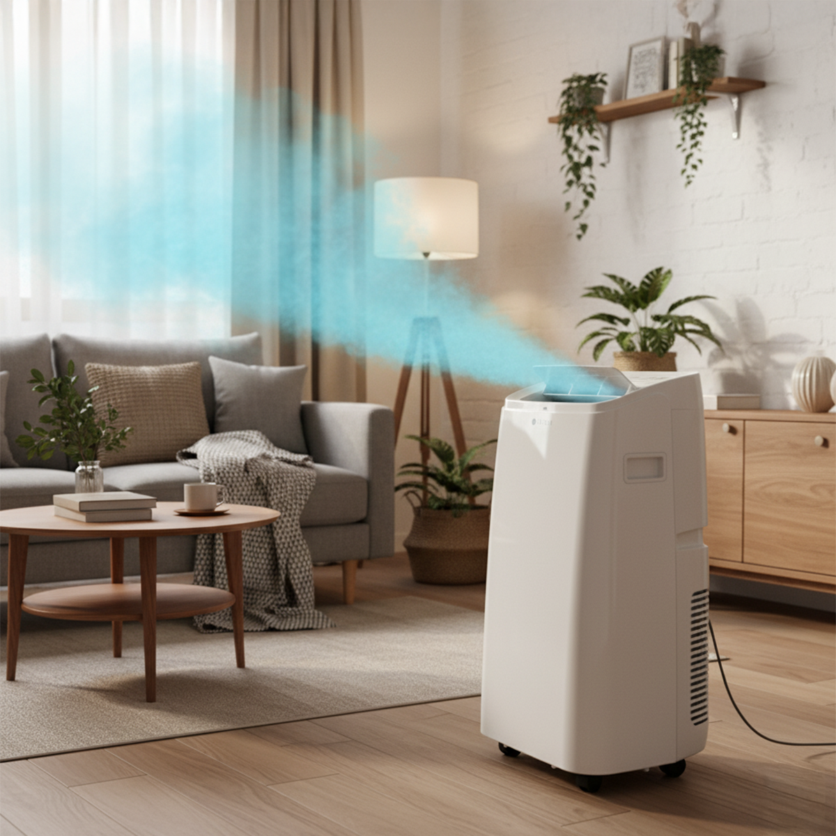 Aire Acondicionado Portátil Calefactor 4 en 1 - 12.000 BTU Frio / Calor Wifi Chamonix + Kit Ventana Corrediza 1,80 mt