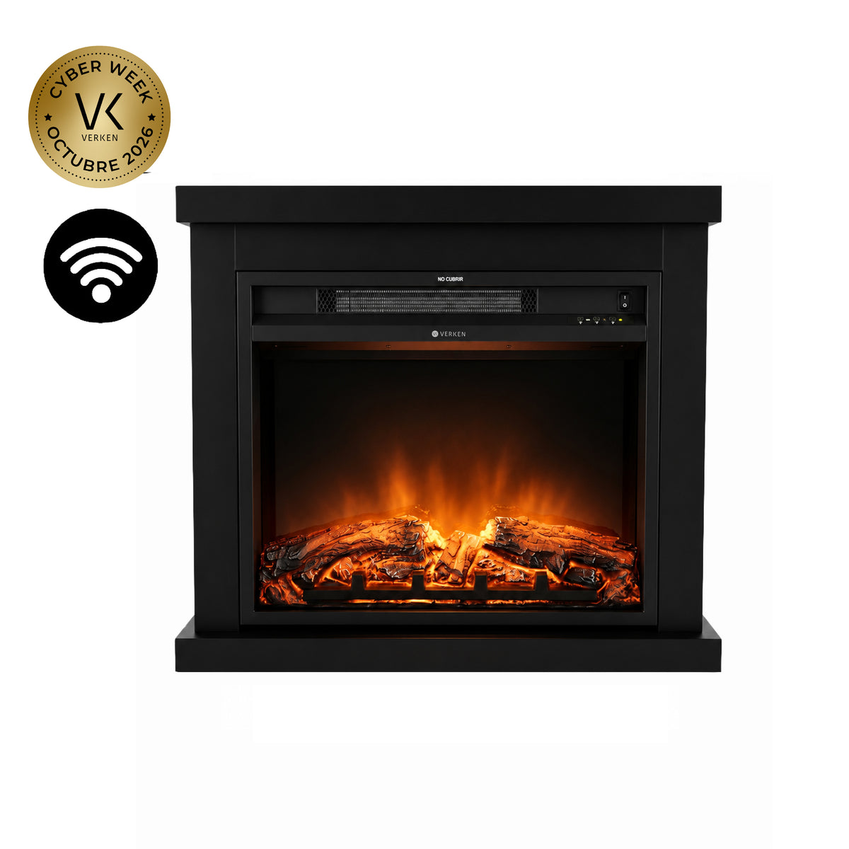 Calefactor Chimenea Eléctrica Vulkan 2000W