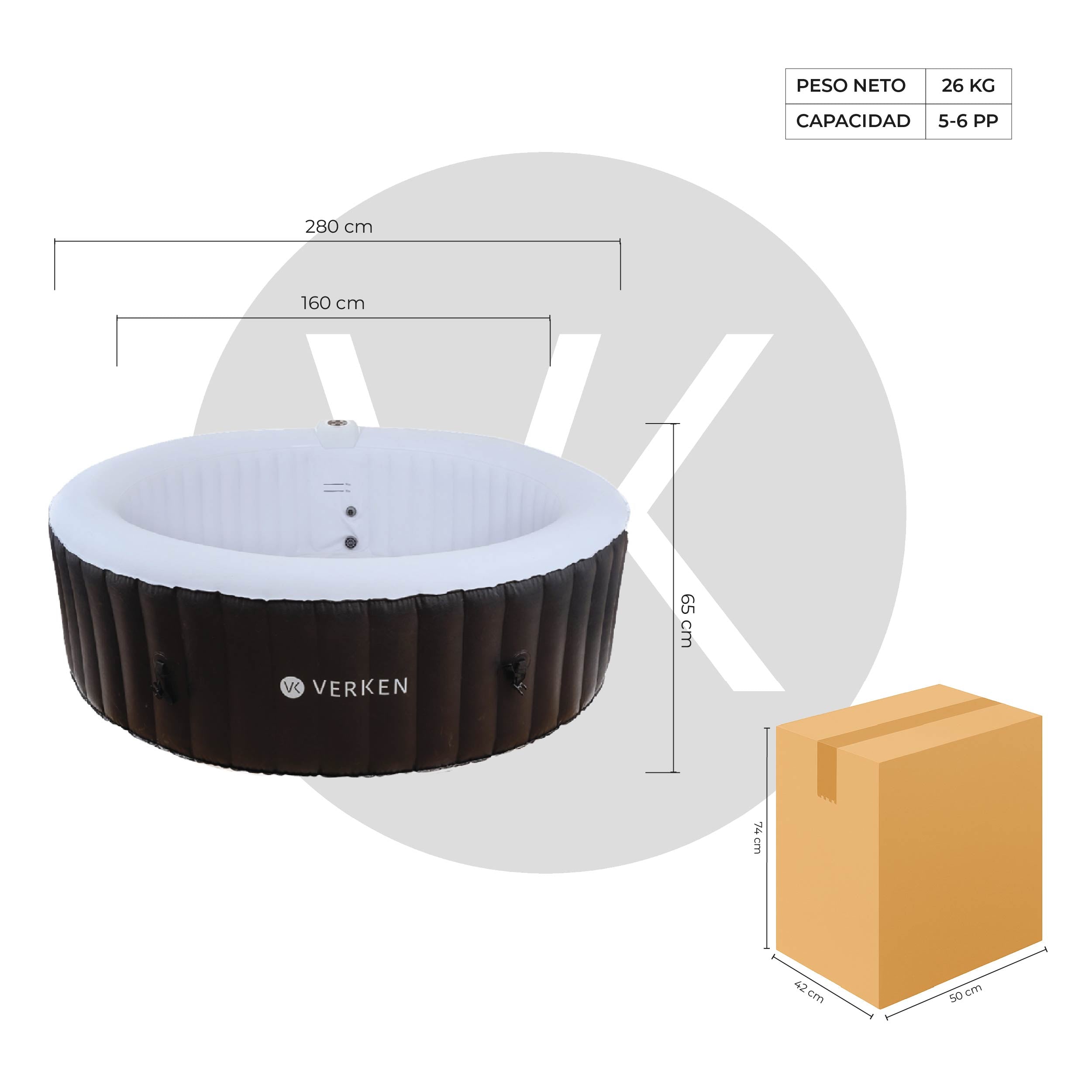 Jacuzzi | Hot Tub | SPA Inflable Tromso / 6 personas