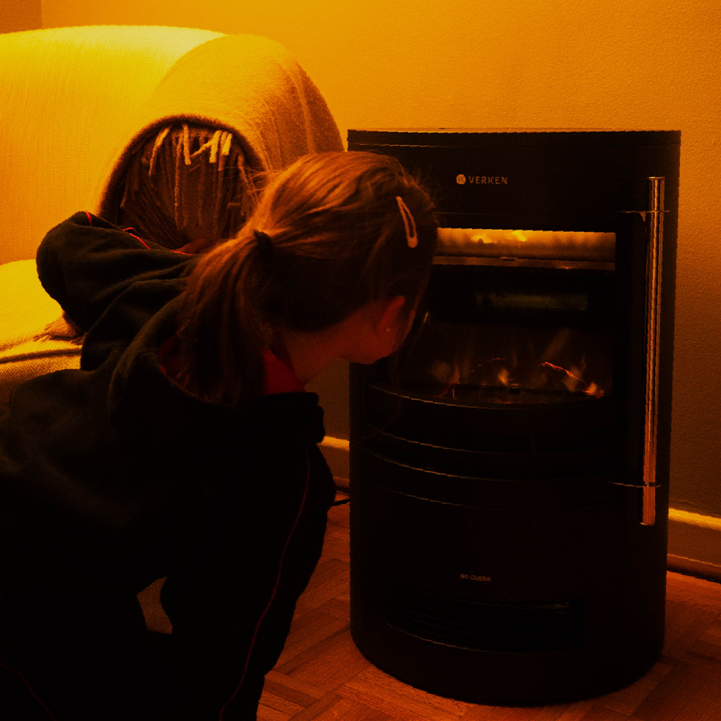Calefactor Chimenea Eléctrica Magma 2000W