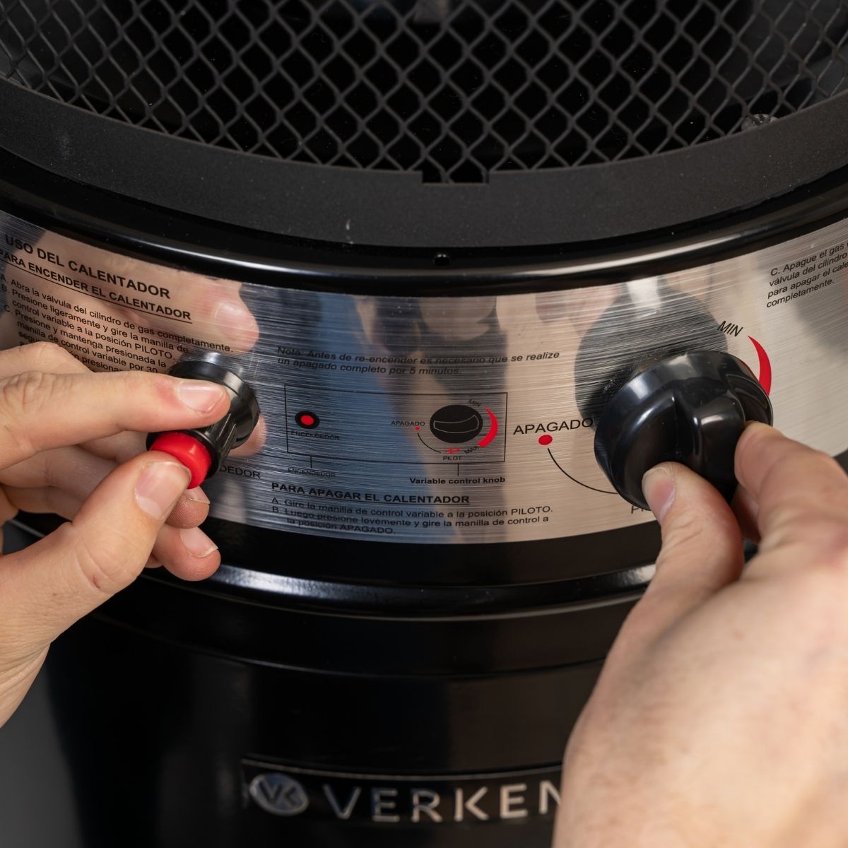 Estufa Exterior Gas Litt - Negro | Calefactor Gas para Terrazas y Patios