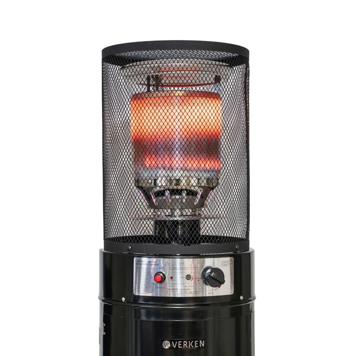 Estufa Exterior Gas Litt - Negro | Calefactor Gas para Terrazas y Patios