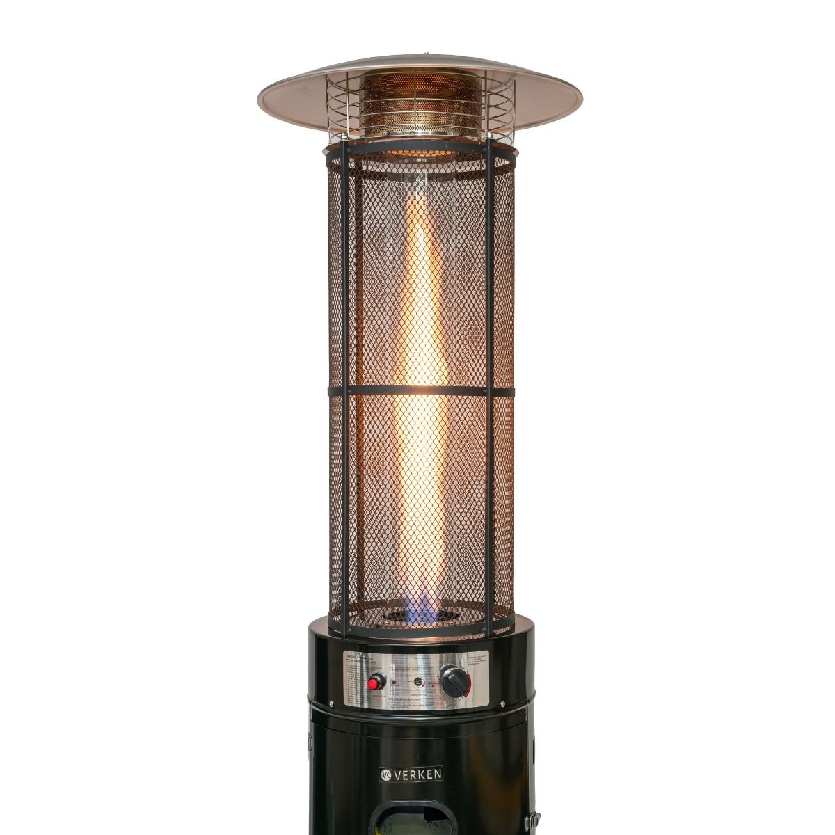 Estufa Exterior Gas Mork - Negro | Calefactor Gas para Terrazas y Patios