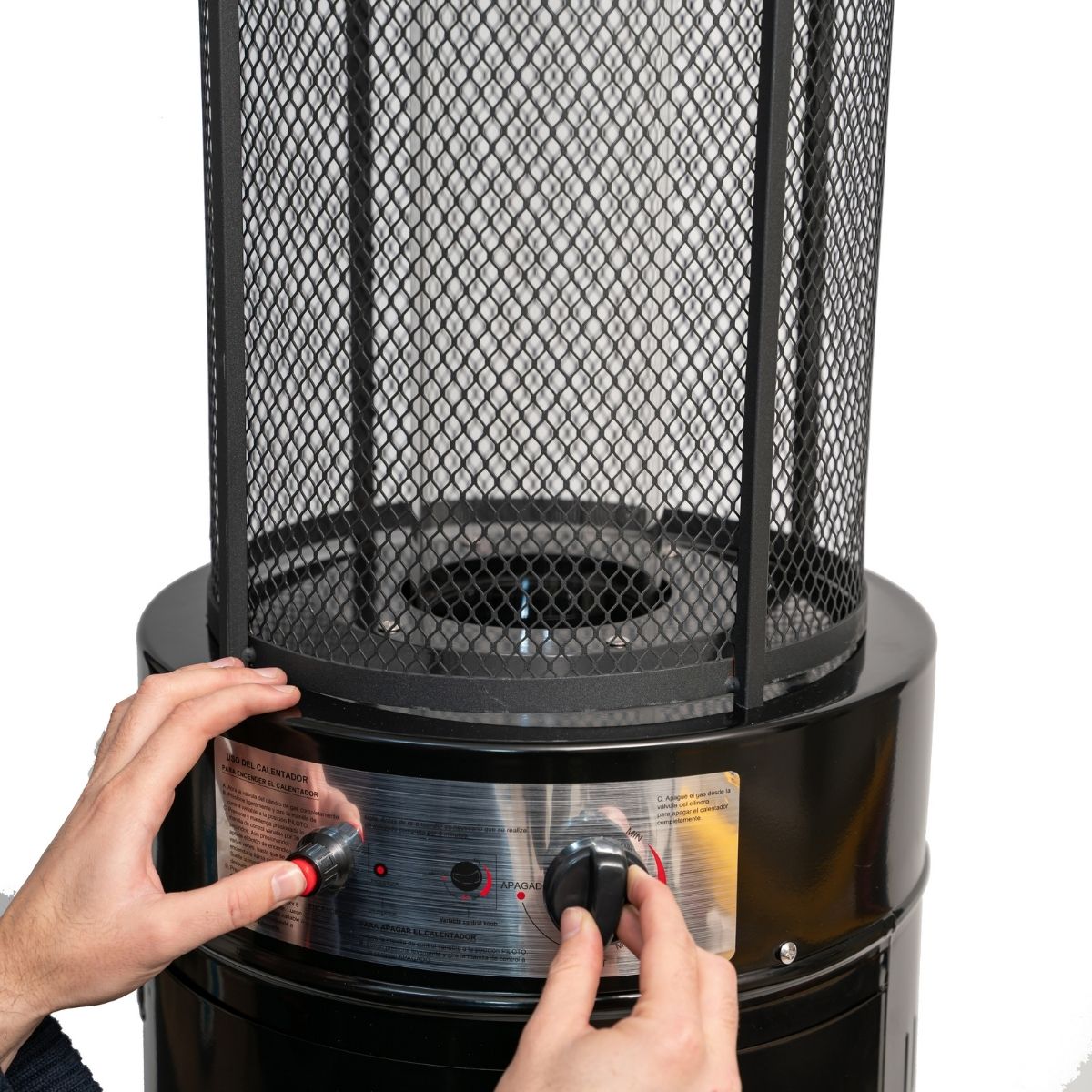Estufa Exterior Gas Mork - Negro | Calefactor Gas para Terrazas y Patios