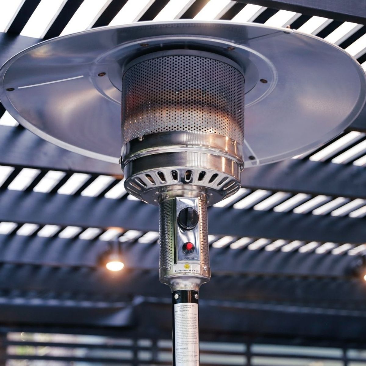 Estufa Exterior Gas Svart Pro - Negro | Calefactor Gas para Terrazas y Patios