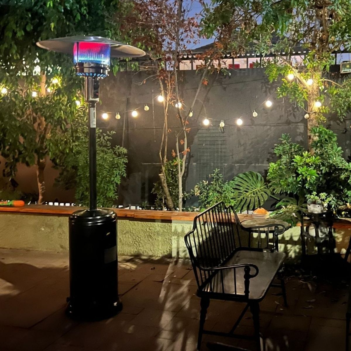 Estufa Exterior Gas Svart Pro - Negro | Calefactor Gas para Terrazas y Patios