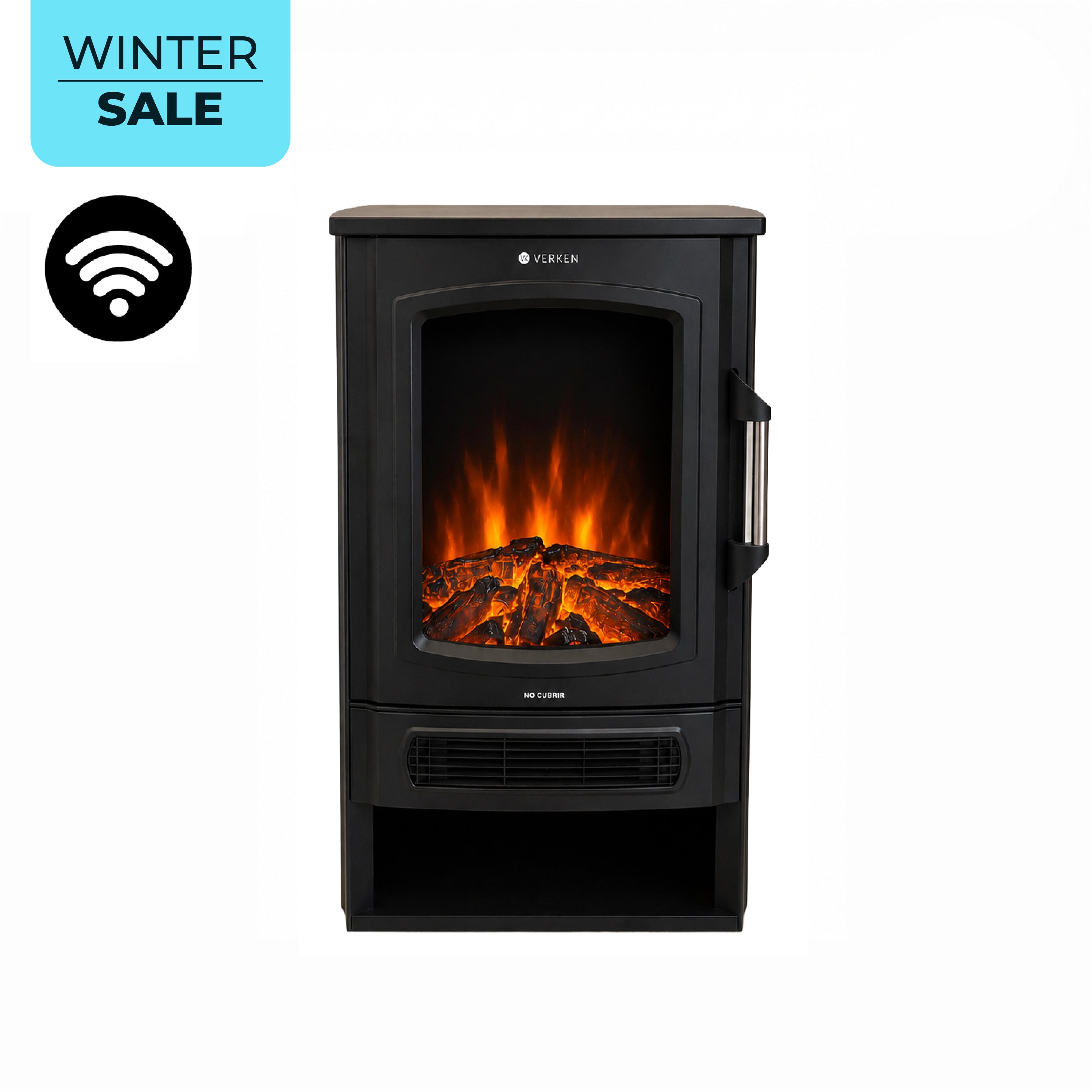 Calefactor Chimenea Eléctrica Wifi Magma 2000W