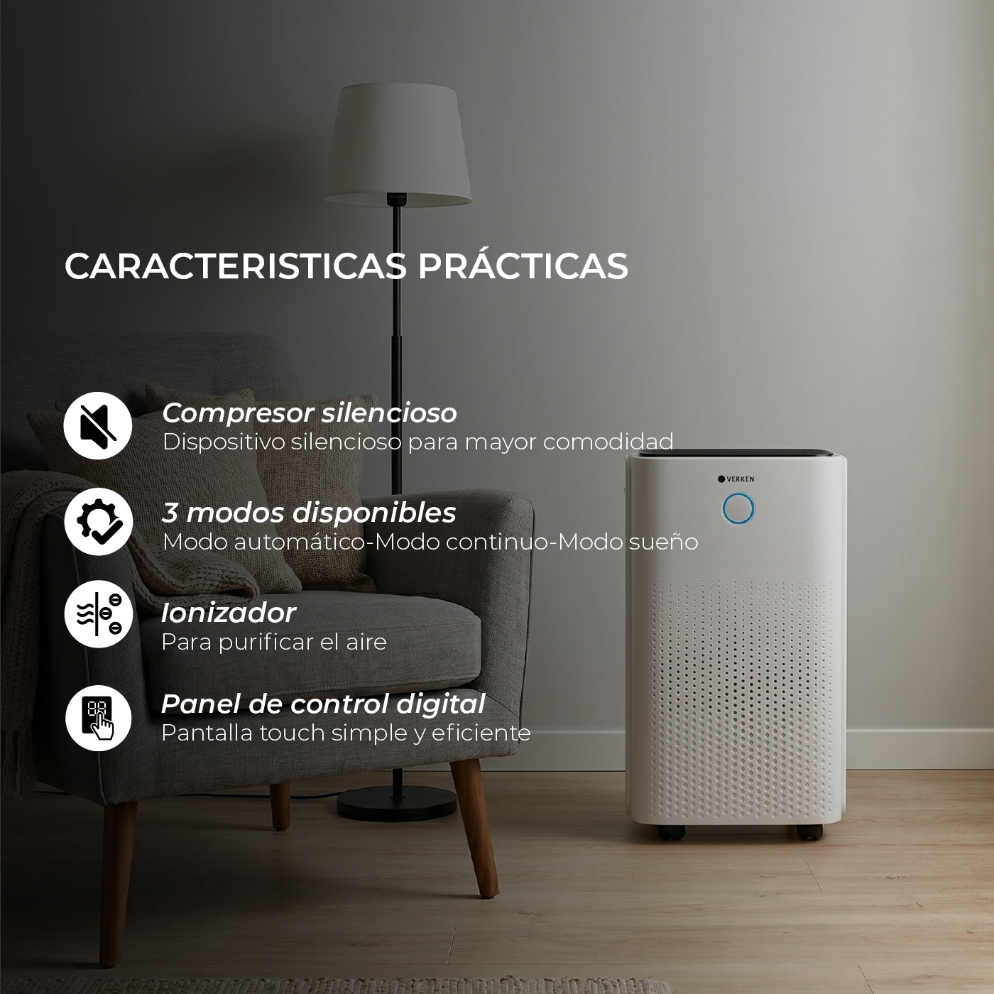 Deshumificador de Aire Aqualis 12 L Verken