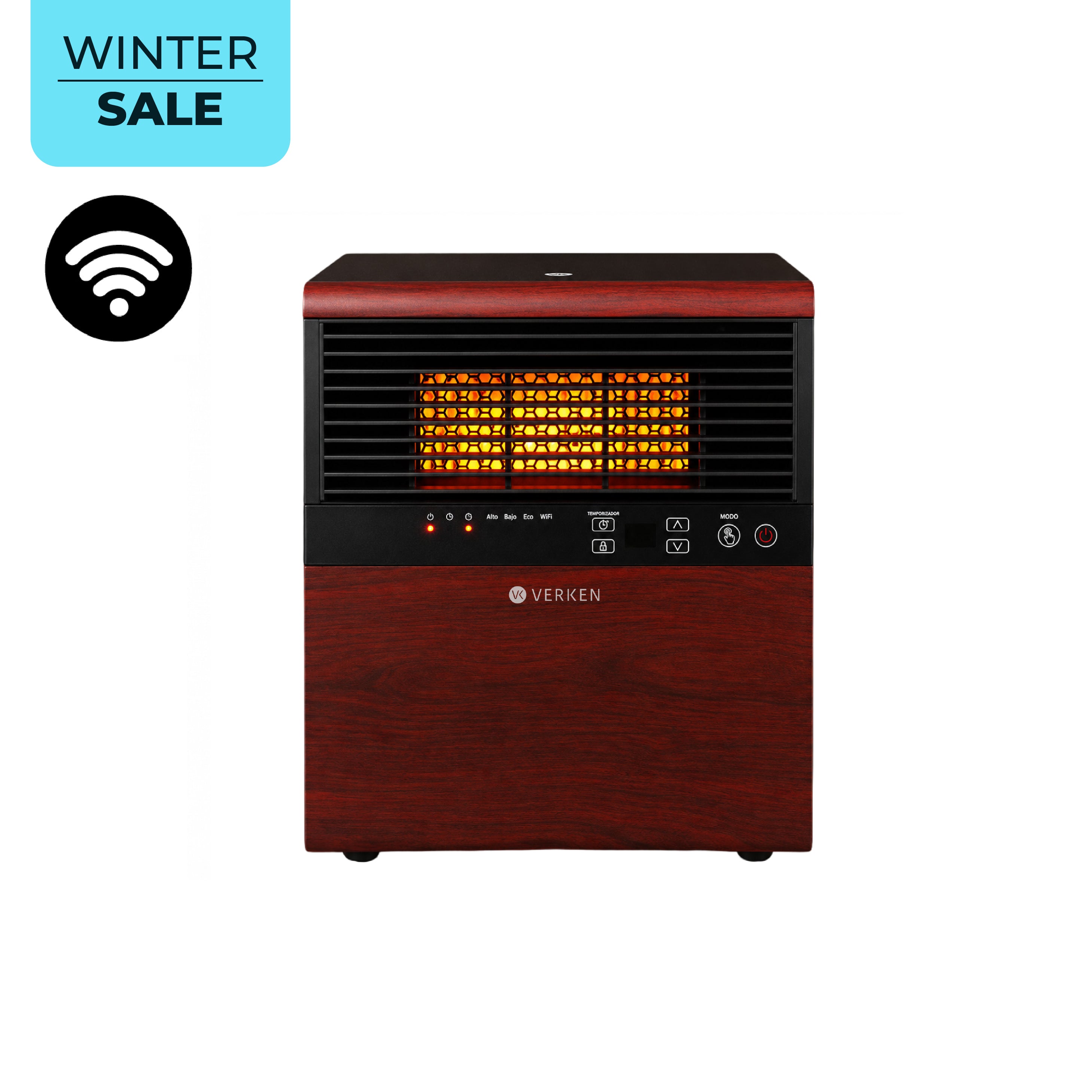 Estufa Eléctrica Infrarroja Faraday 1800W