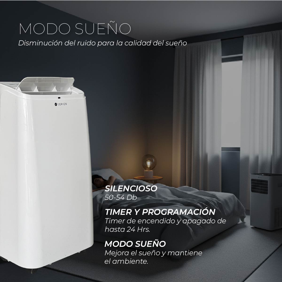 Aire Acondicionado Portátil Calefactor 4 en 1 - 12.000 BTU Frio / Calor Wifi Chamonix + Kit Ventana Corrediza 1,80 mt