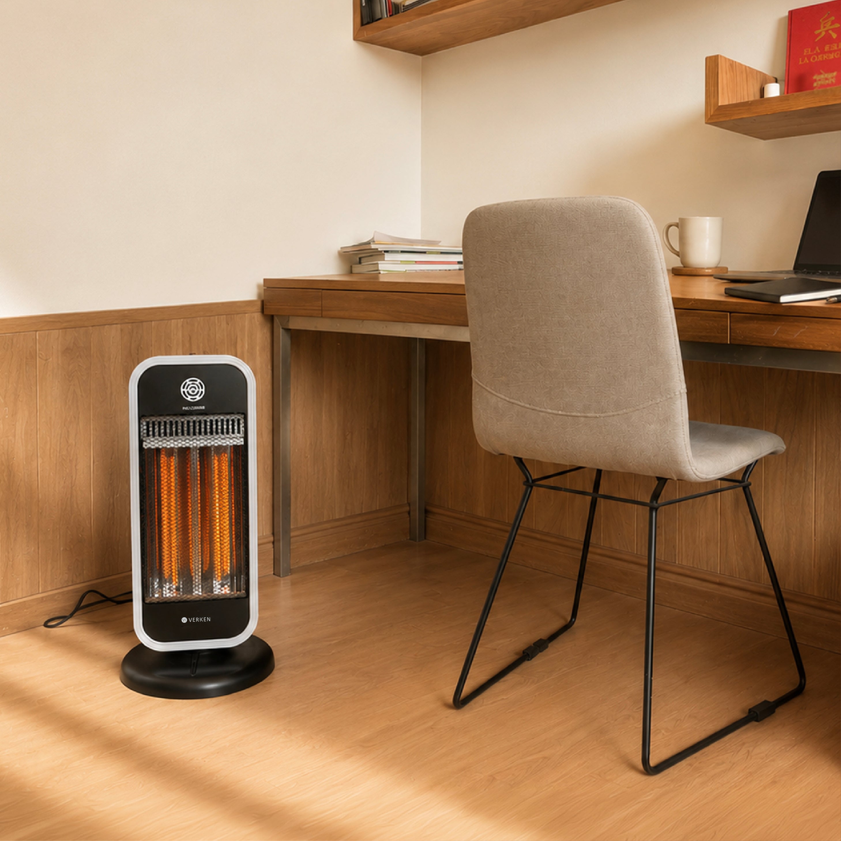 Estufa Eléctrica Fibra de Carbono Atlas 1000W