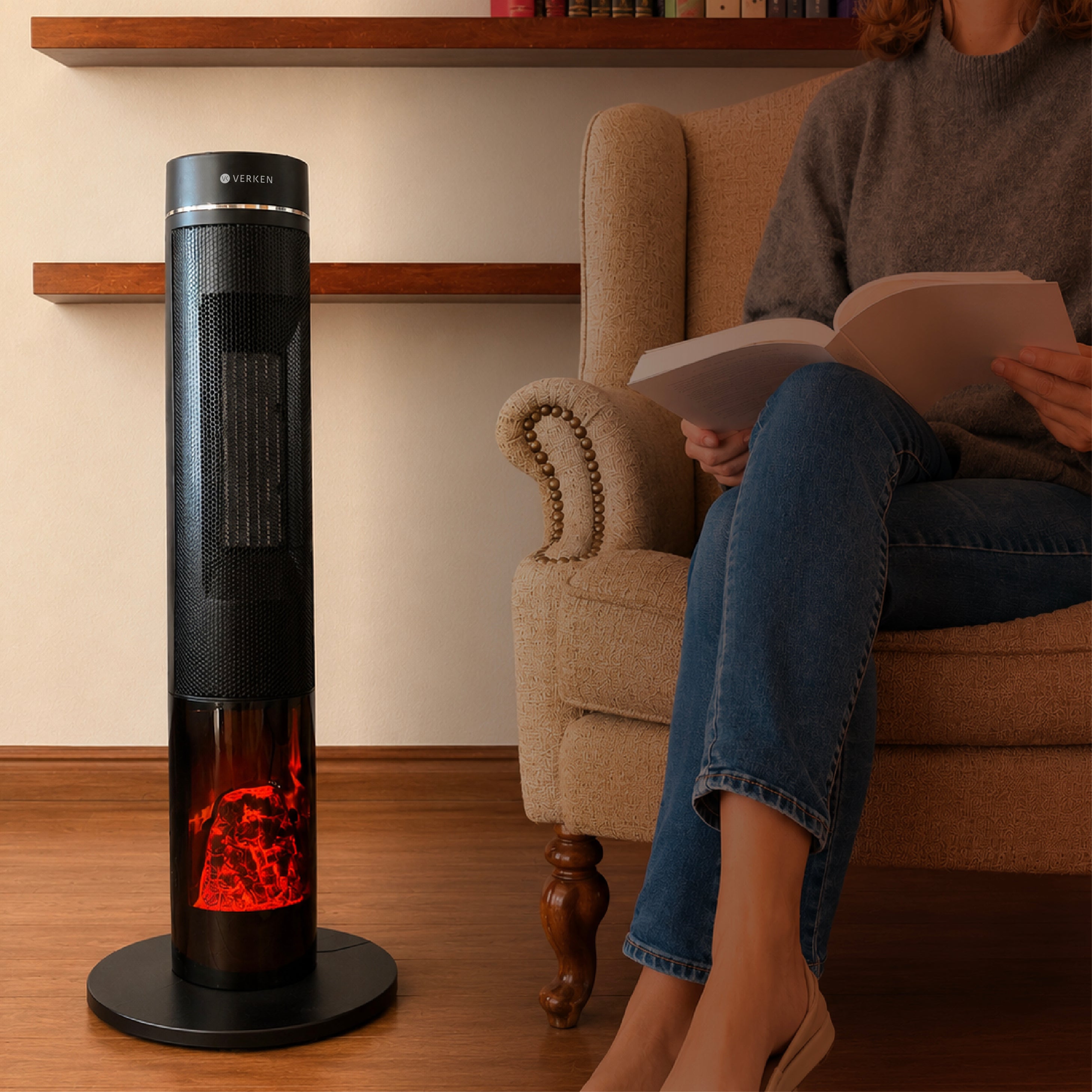 Calefactor Chimenea Estufa Eléctrica Ignis Flame 2000W