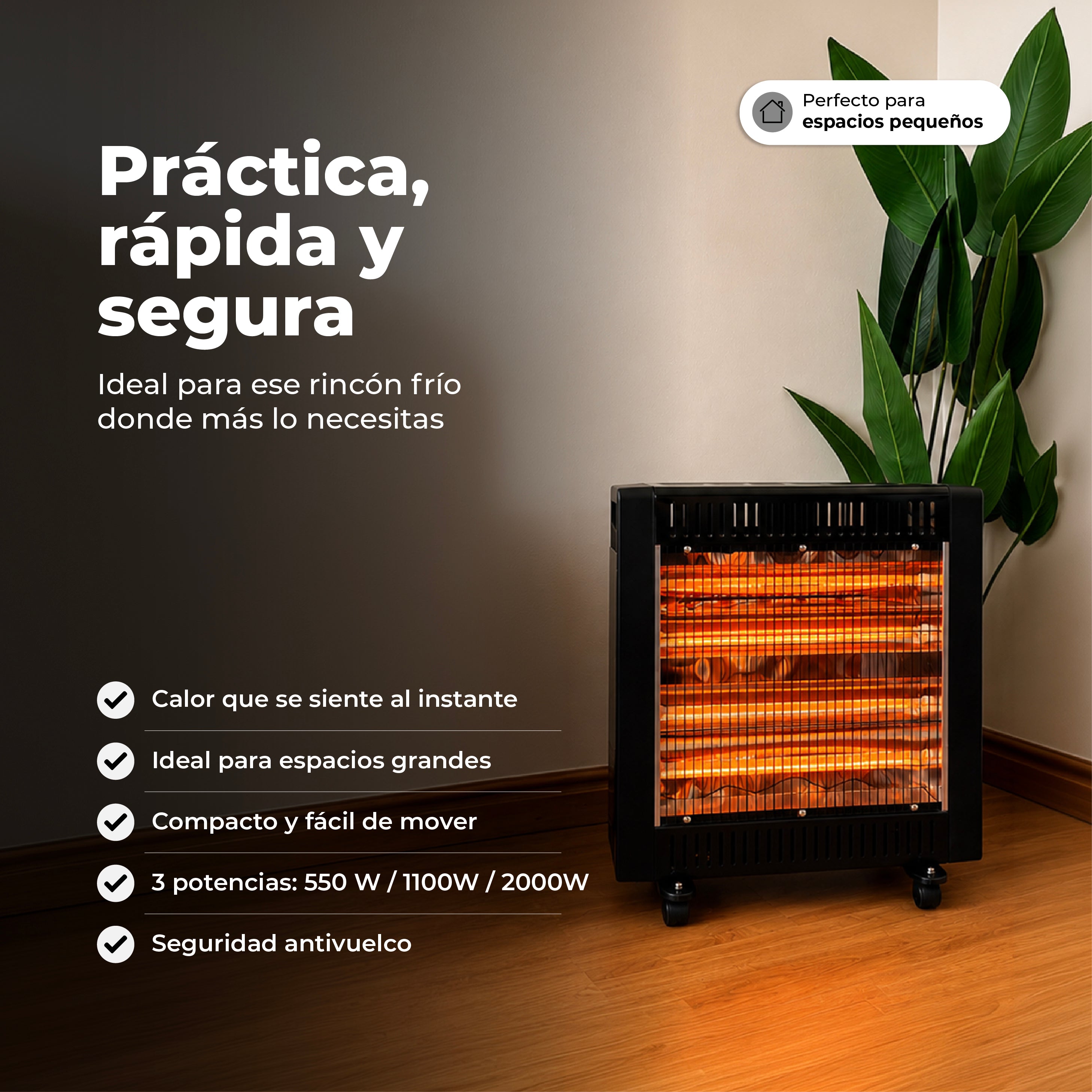 Estufa Eléctrica Orión 2000W