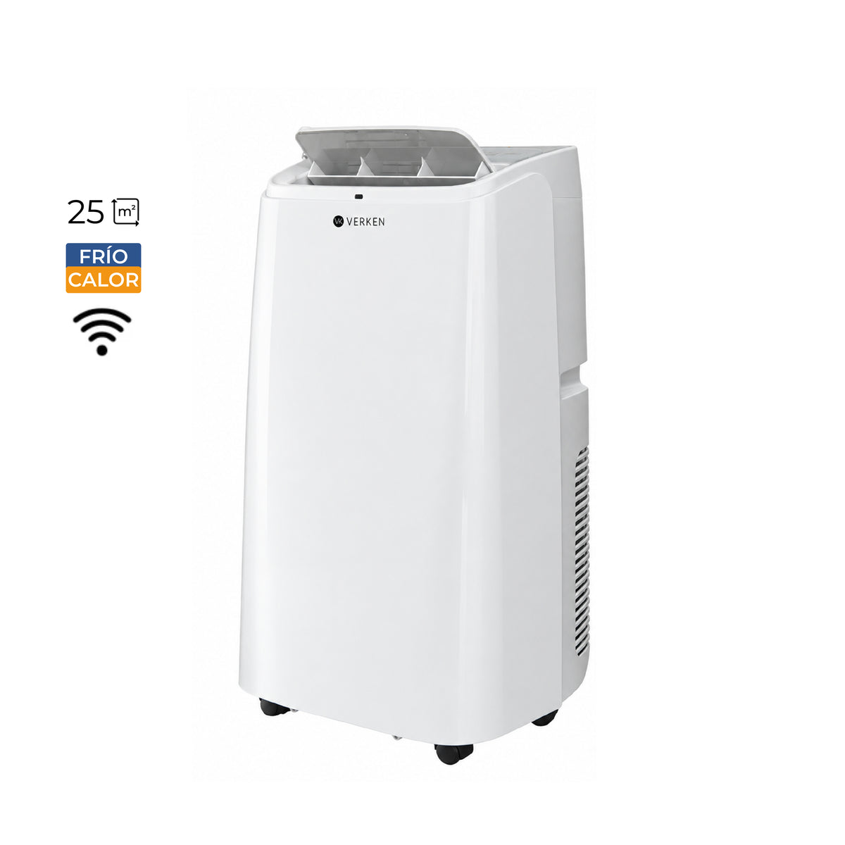 Aire Acondicionado Portátil Calefactor 4 en 1 - 12.000 BTU Frio / Calor Wifi Chamonix + Kit Ventana Corrediza 1,80 mt