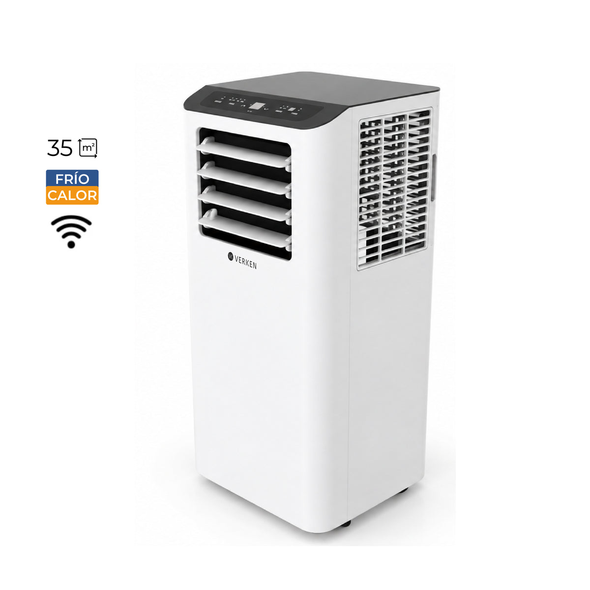 Aire Acondicionado Portátil 4 en 1 - 14.000 BTU Frío Calor Wifi Lech + Kit Ventana Corrediza 1,76 mt