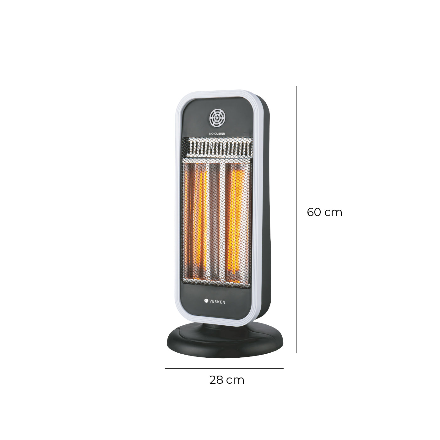 Estufa Eléctrica Fibra de Carbono Atlas 1000W