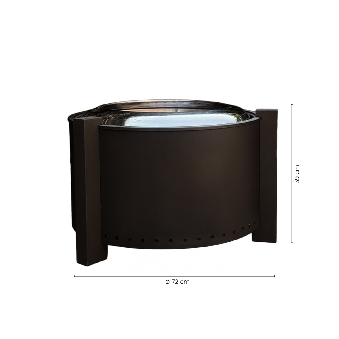 Fogón Brasero Terraza sin Humo Brann Pro + Accesorios / 72 cm