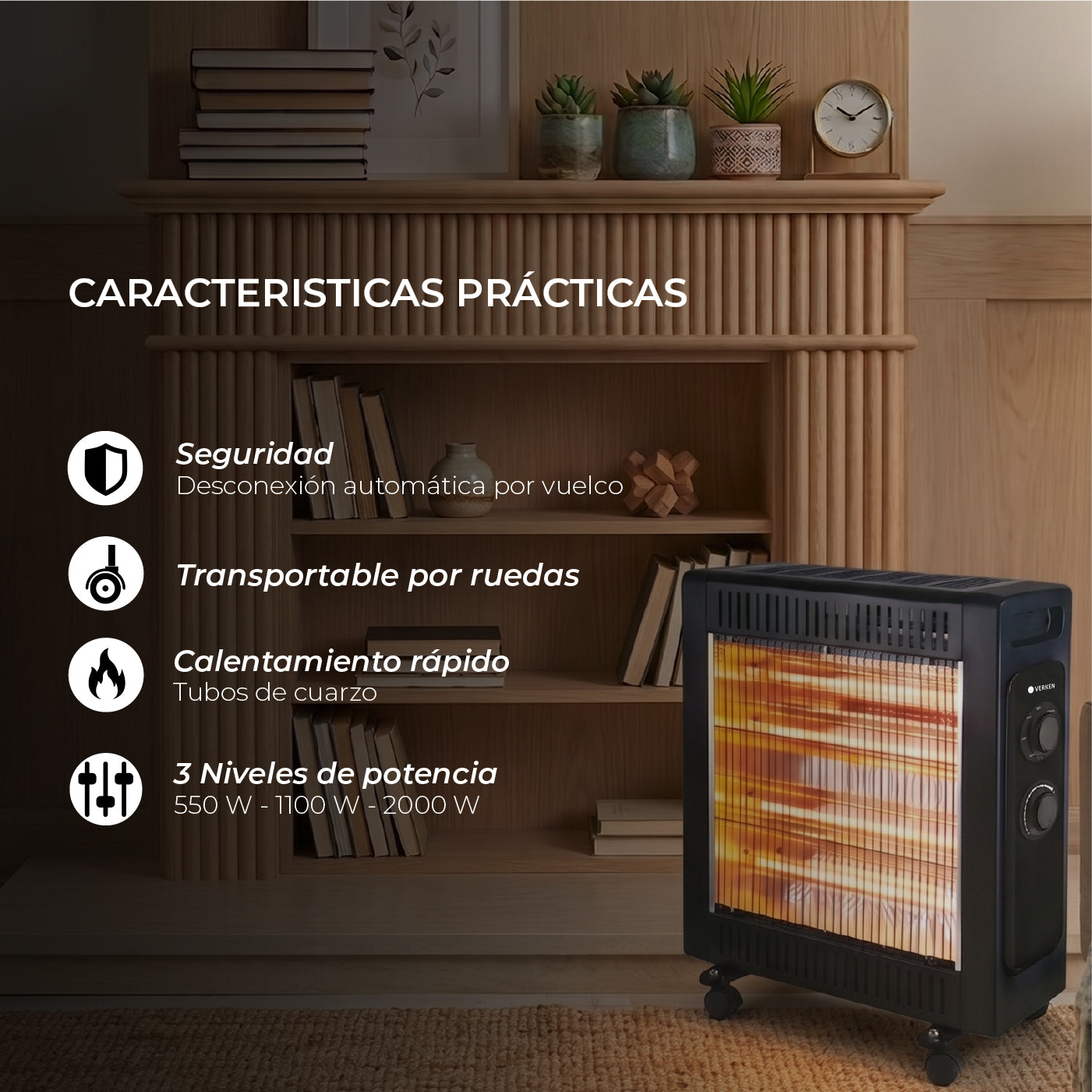 Estufa Eléctrica Orión 2000W