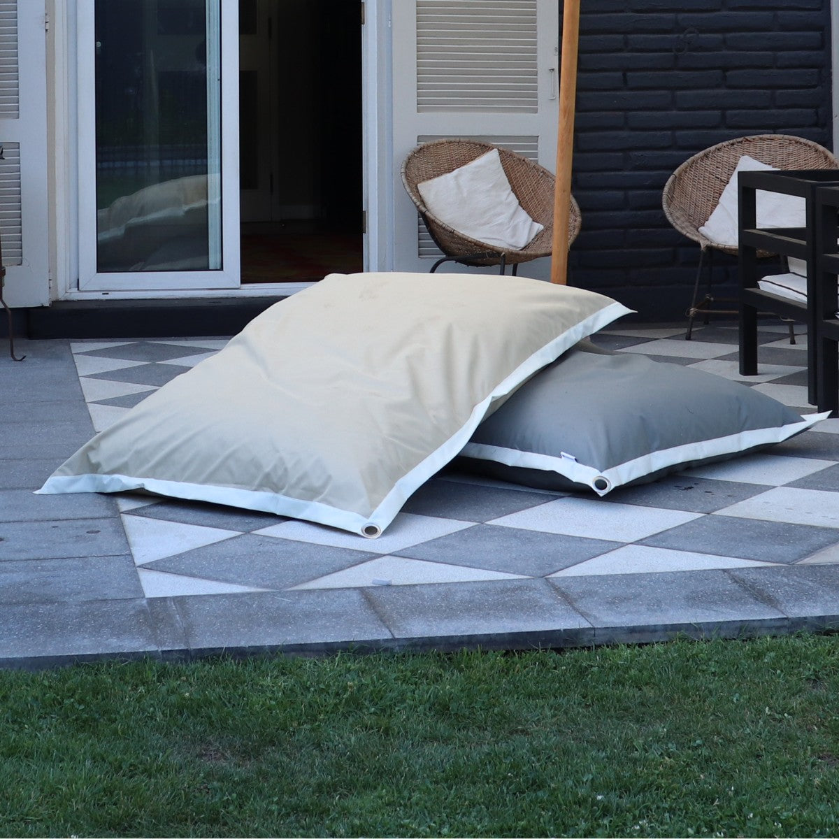 Cojin Gigante Anakena - Beige Exterior XL (Relleno Incluido)