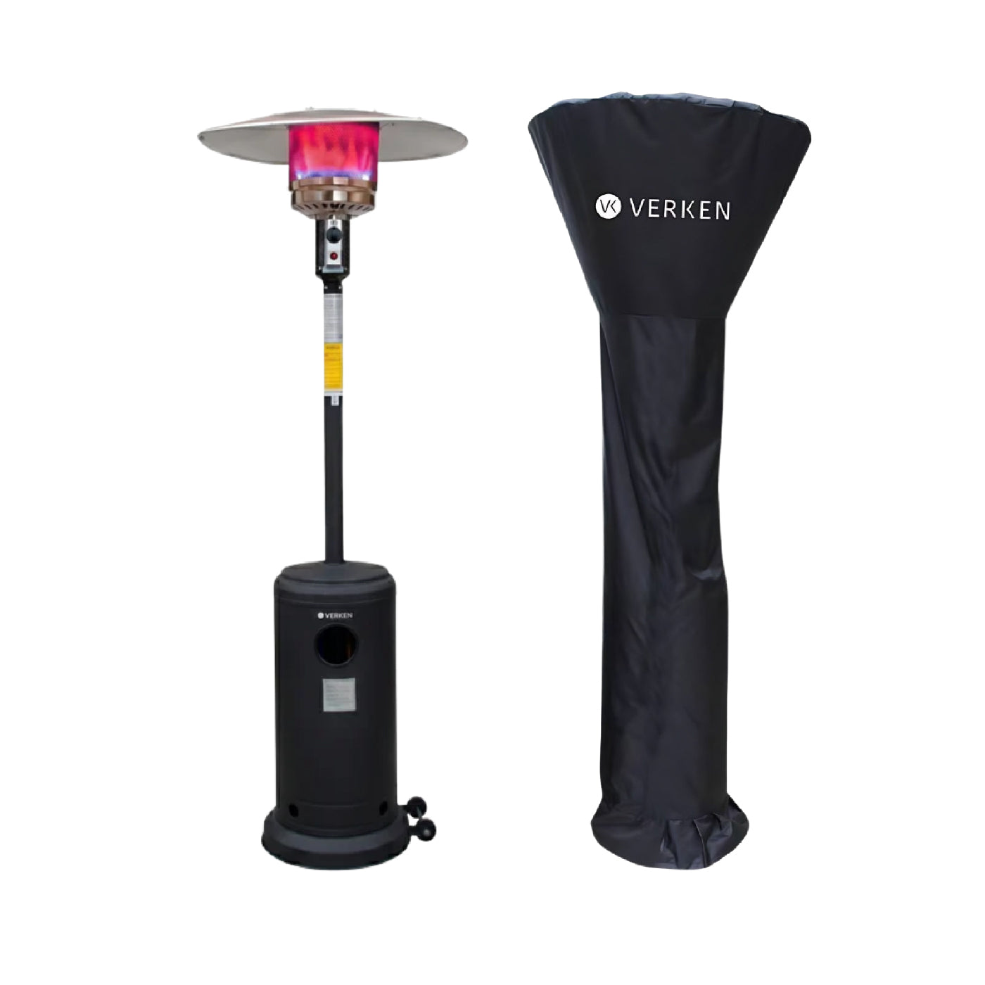 Estufa Exterior Gas Svart Pro - Negro Mate + Cobertor
