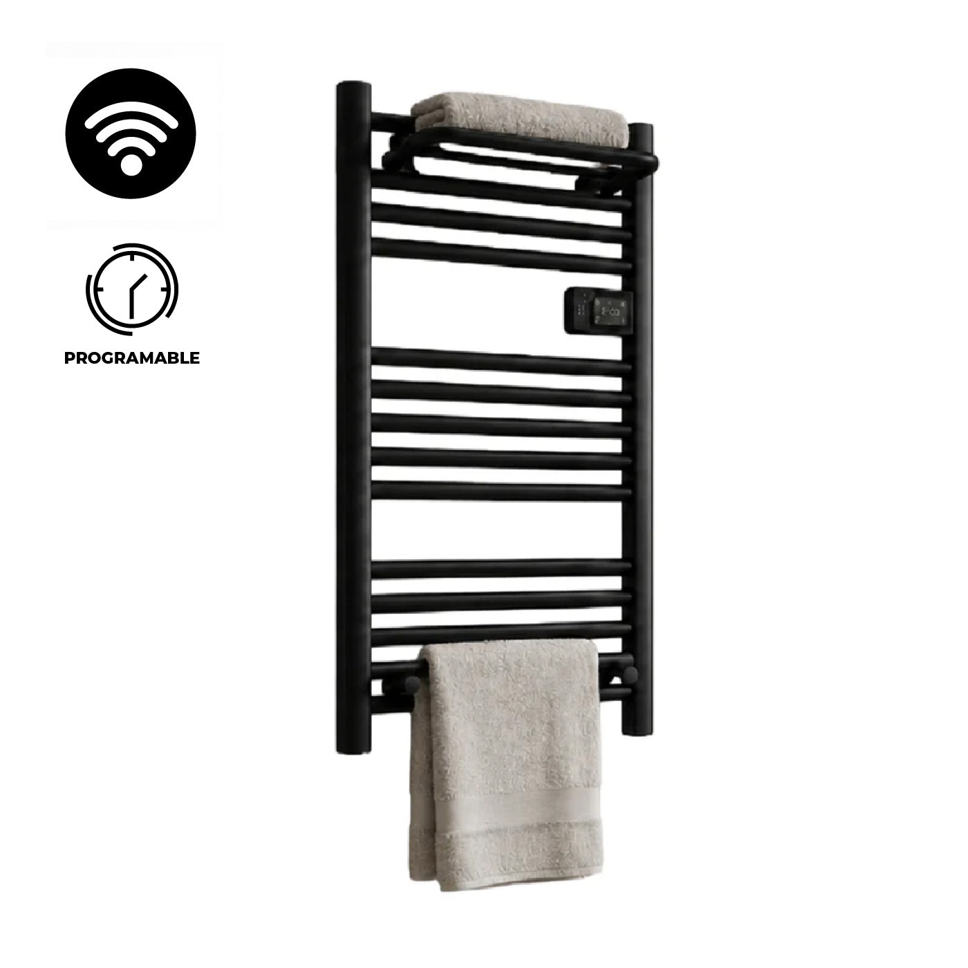 Pack Secador Toallas Viglio WIFI Negro + Accesorios
