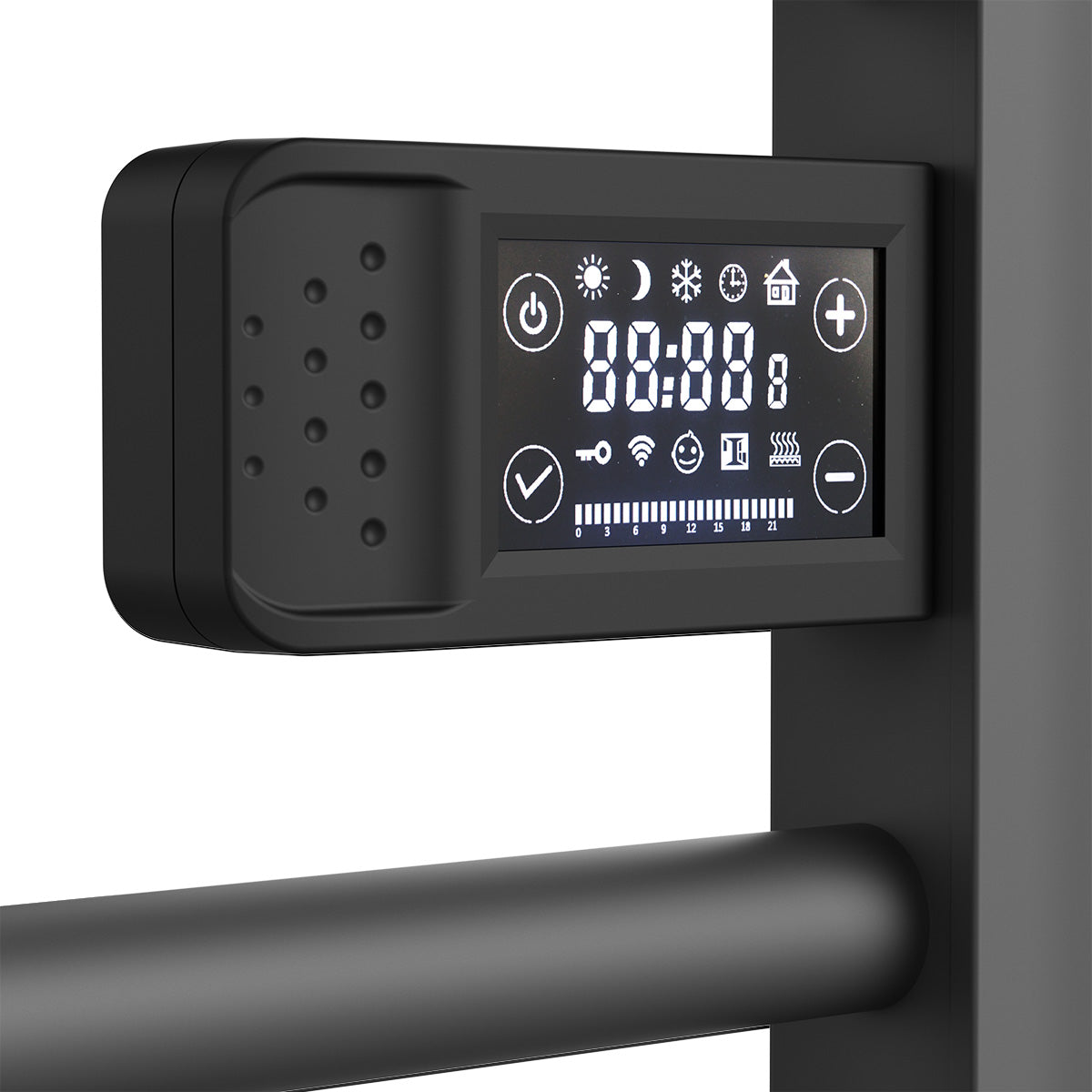 Calefactor Secador de Toallas WIFI Programable 500W Mural 88x54 cm Viglio Negro