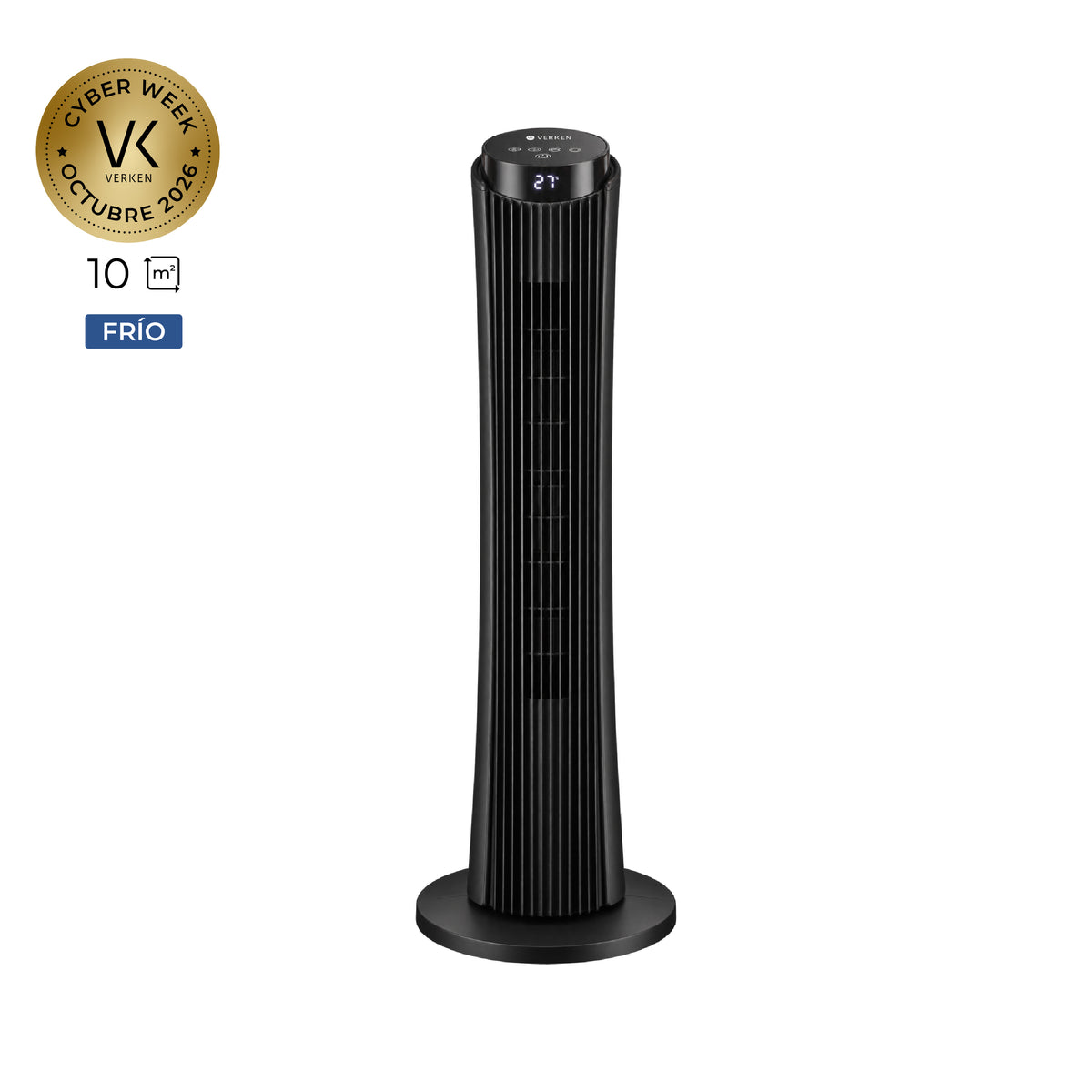 Ventilador de Torre 86 cm Boreal - 3 Velocidades + Control Remoto