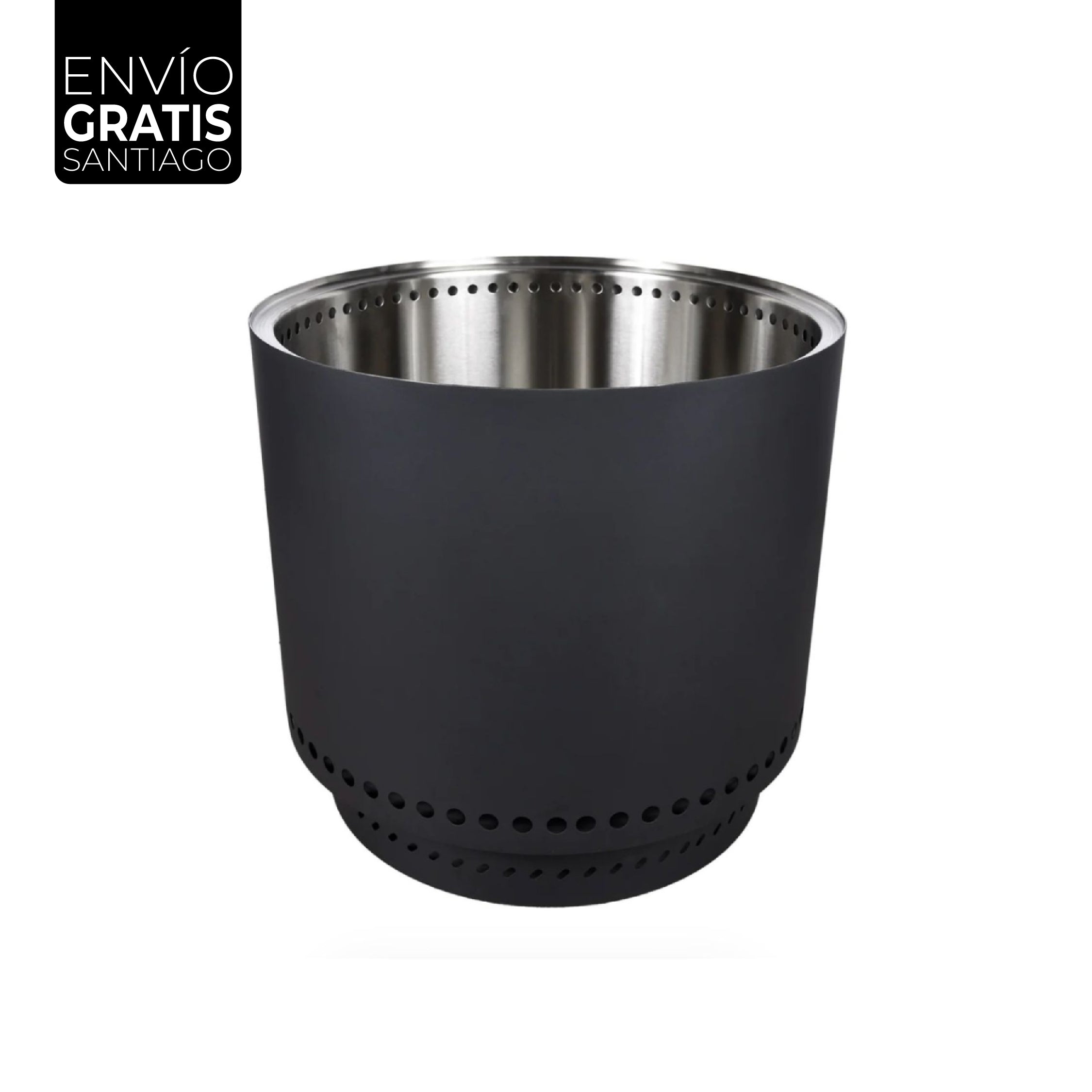 Fogón Brasero Terraza sin Humo Brann – Acero Inoxidable 304 + Accesorios / 38 cm