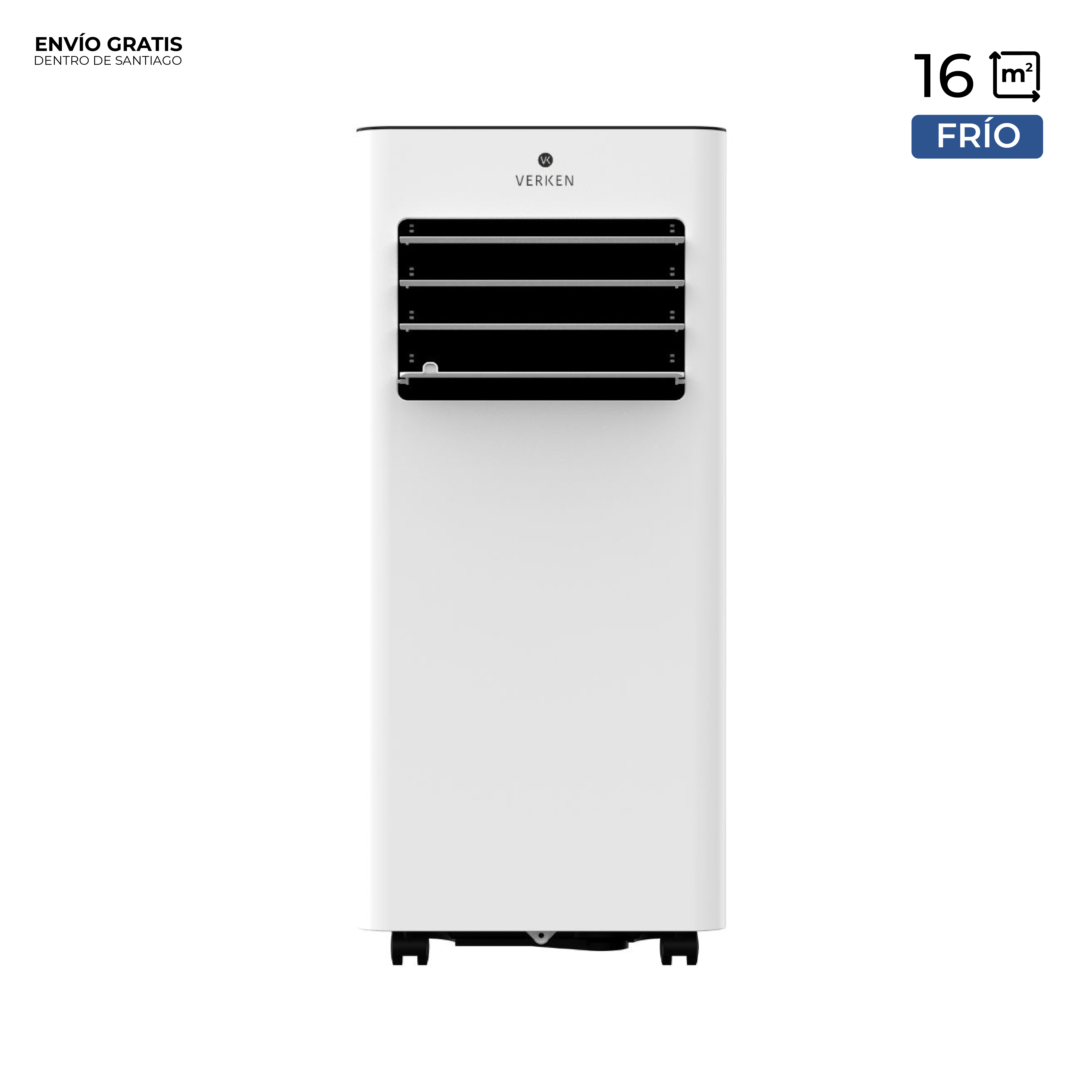 Aire Acondicionado Portátil 3 en 1 - 7.000 BTU Frio Zermatt + Kit Ventana Corrediza 1,76 mt