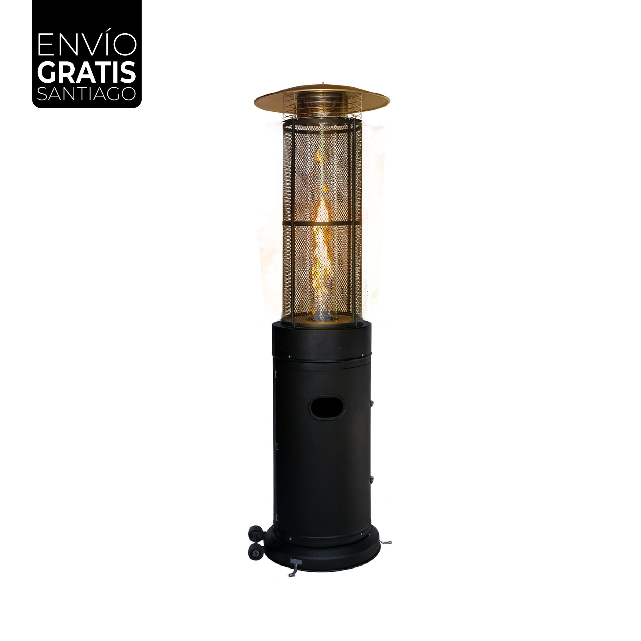 Estufa Exterior Gas Krom - Mate | Calefactor Gas para Terrazas y Patios