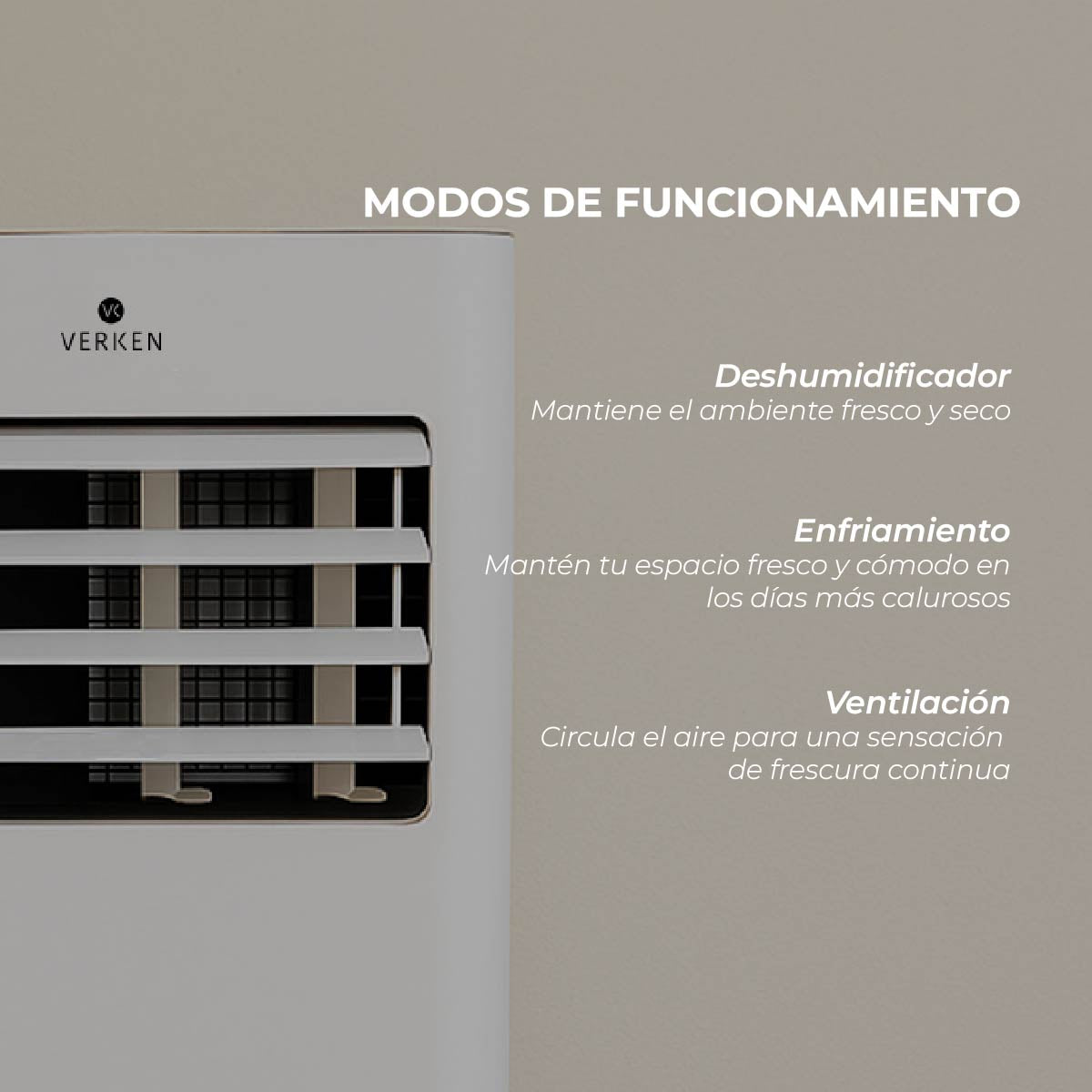 Aire Acondicionado Portátil Calefactor 4 en 1 - 9.000 BTU Frio / Calor Zermatt + Kit Ventana Corrediza 1,76 mt