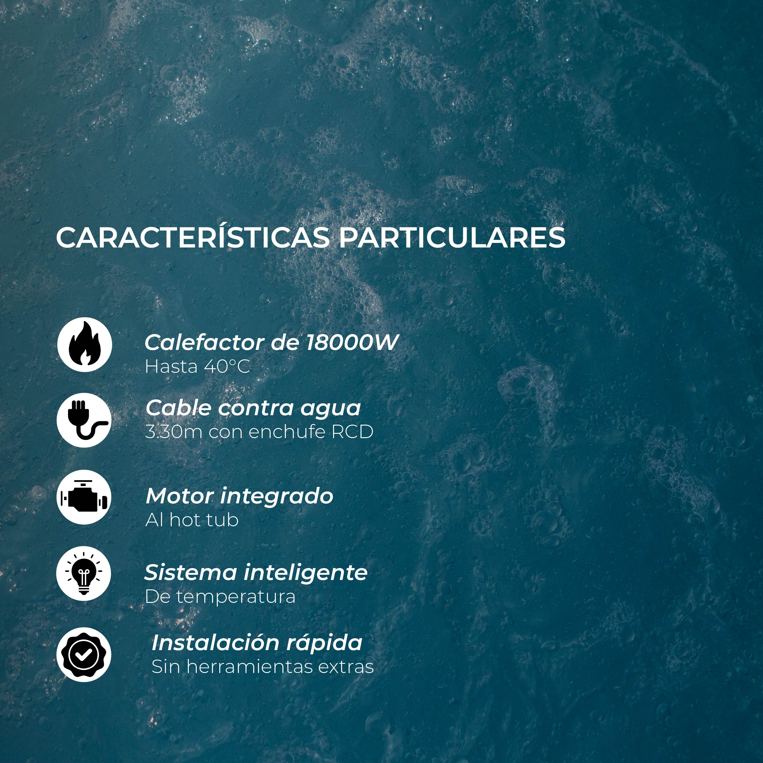 Jacuzzi | Hot Tub | SPA Inflable Tromso / 6 personas