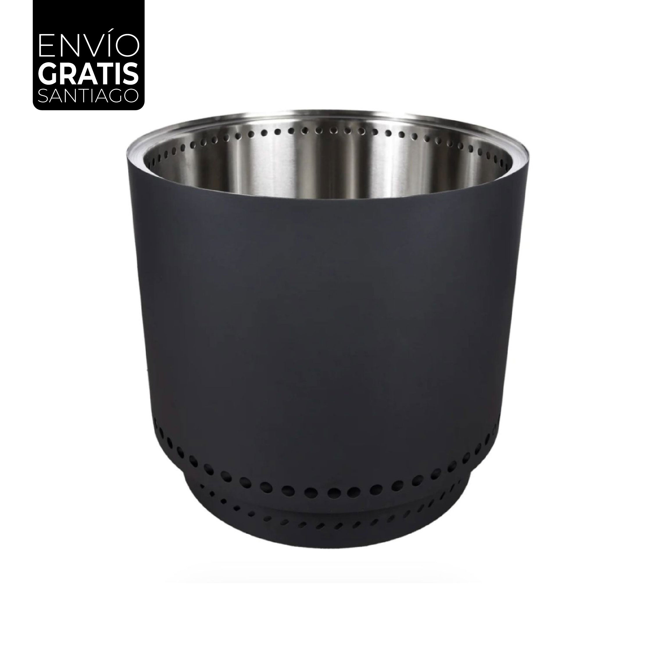 Fogón Brasero Terraza sin Humo Brann – Acero Inoxidable 304 + Accesorios / 38 cm