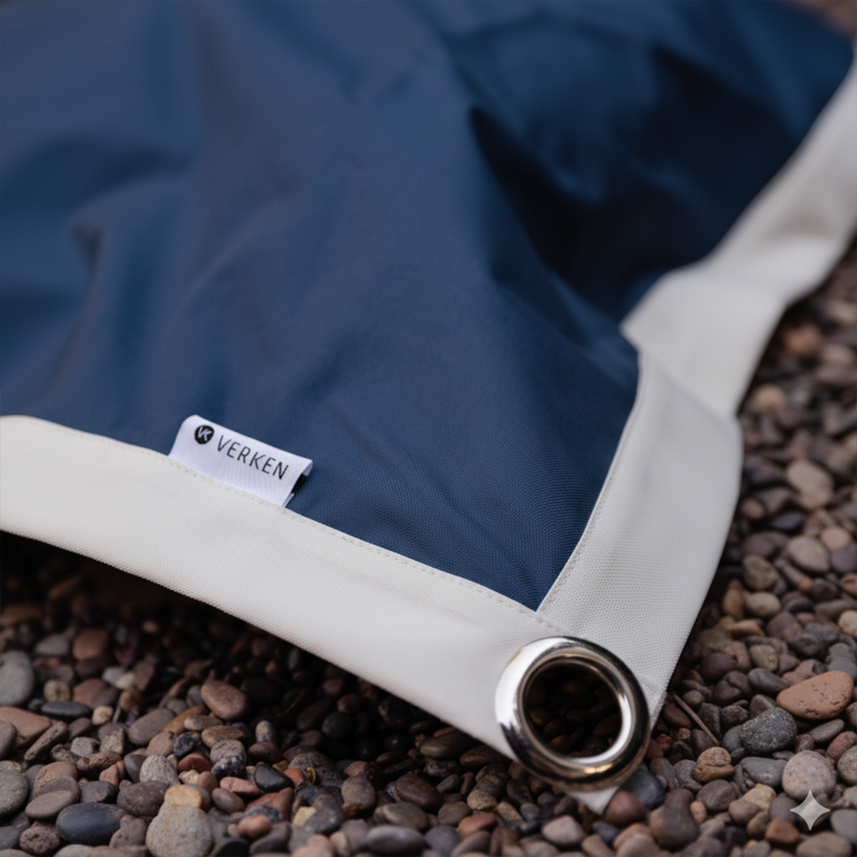 Cojin Gigante Anakena - Azul Marino Borde Exterior XL (Relleno Incluido)