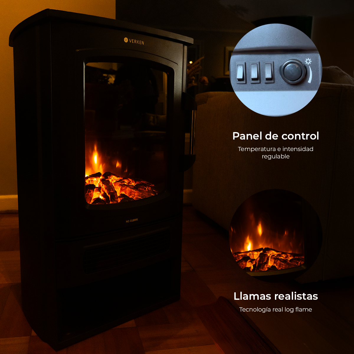 Chimenea Eléctrica Magma 2000W