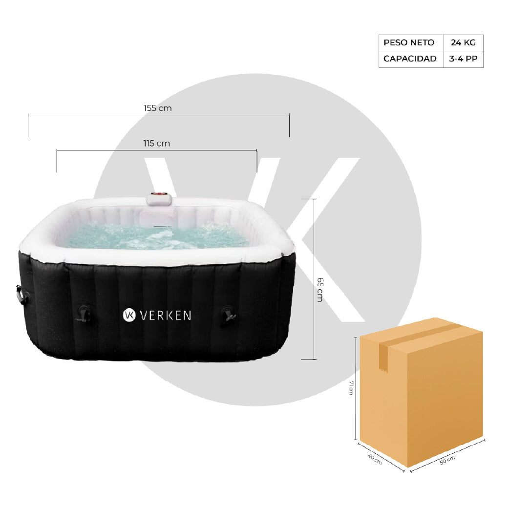 Jacuzzi | Hot Tub | SPA Inflable Malmo / 4 personas