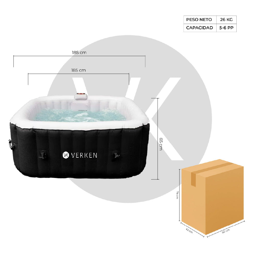 Jacuzzi | Hot Tub | SPA Inflable Malmo / 6 personas