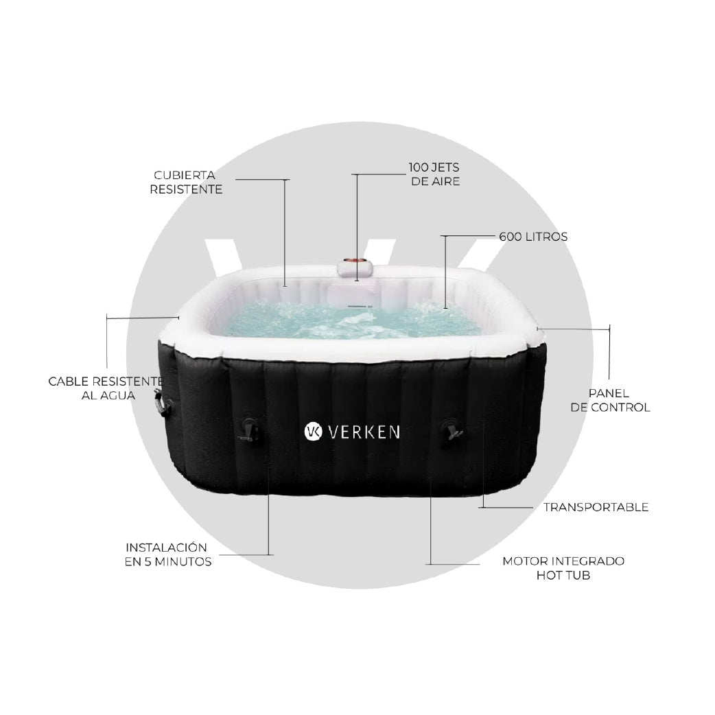 Jacuzzi | Hot Tub | SPA Inflable Malmo / 4 personas