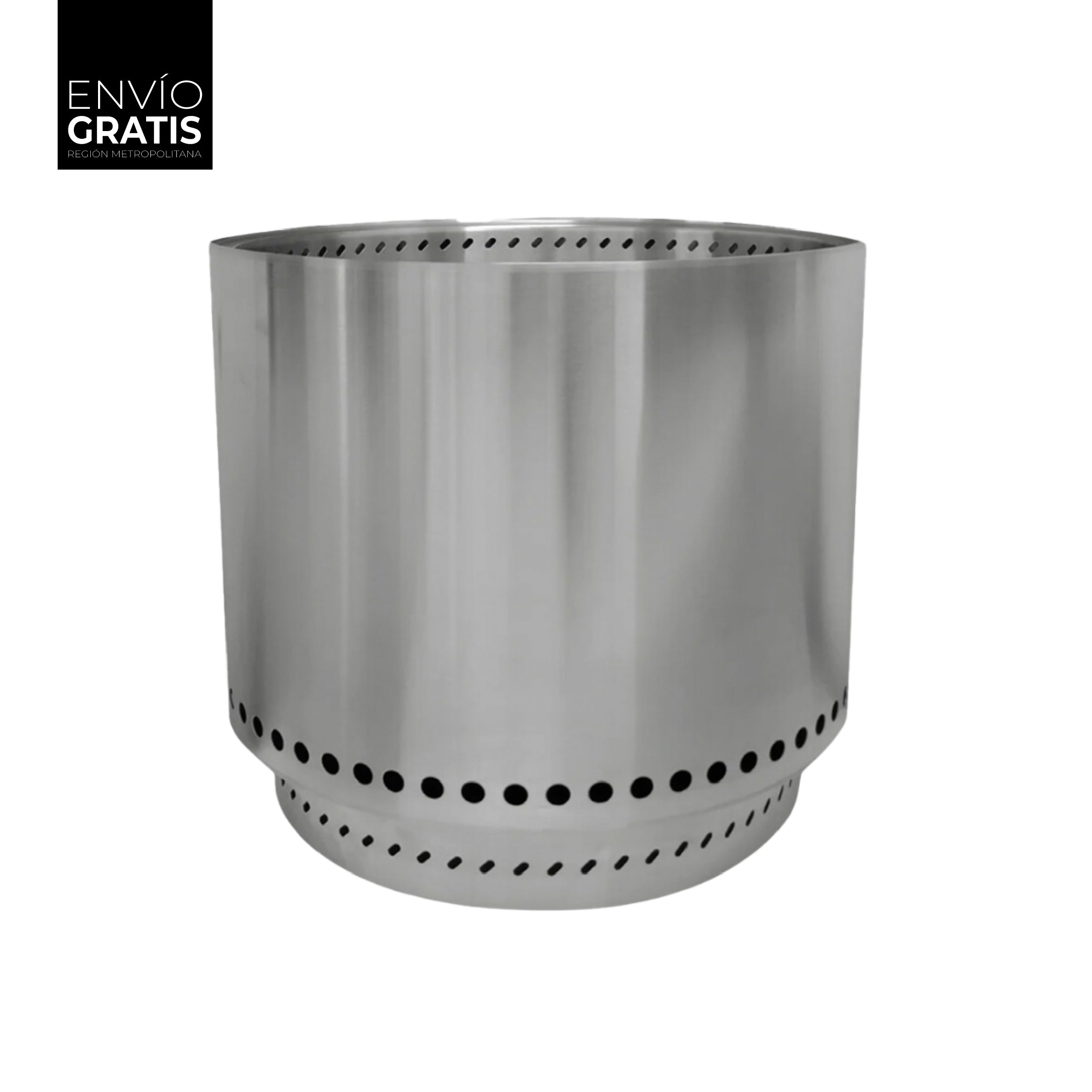 Fogón Brasero Terraza sin Humo Brann – Acero Inoxidable 304 + Accesorios / 38 cm