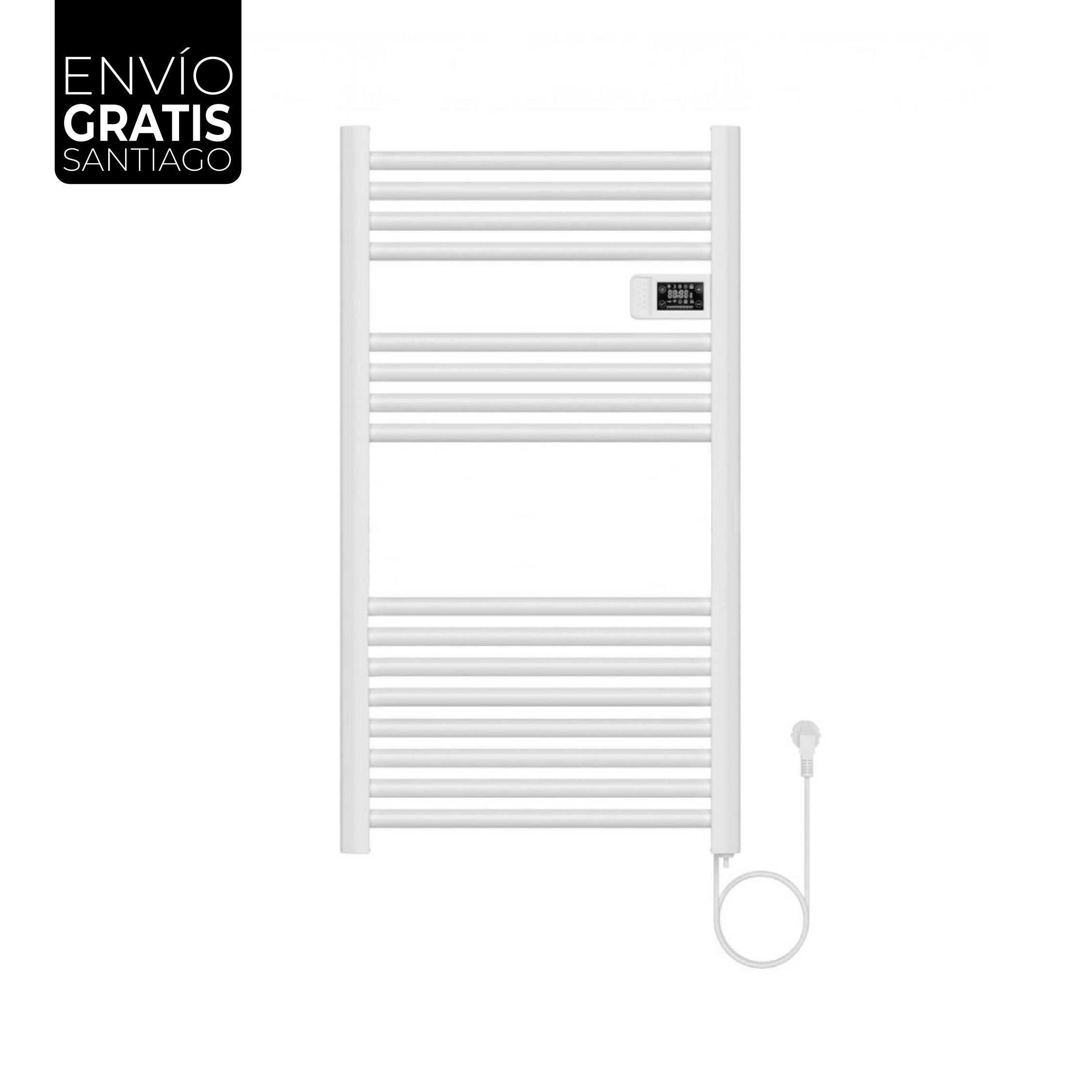 Calefactor Secador de Toallas Eléctrico para Baño Programable 500 w Mural 88x54 cm Vesubio Blanco